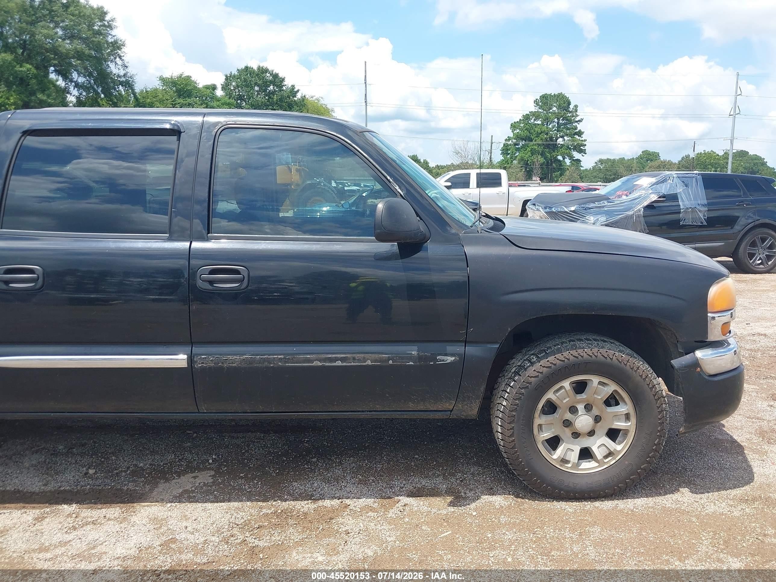 2005 Gmc Sierra 1500 Sle Black vin: 2GTEK13T051194617