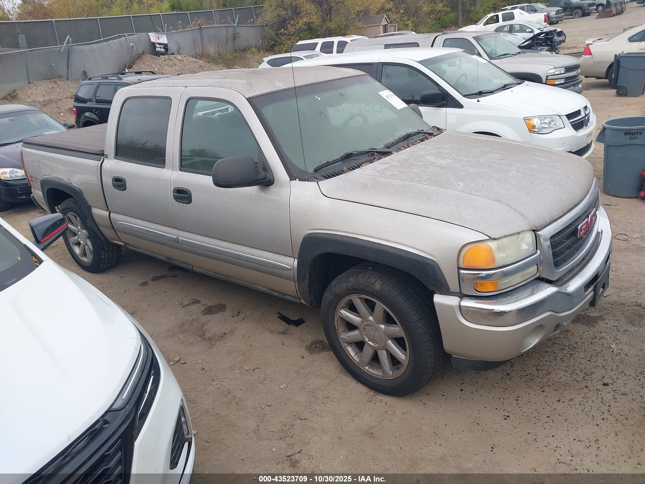 2005 Gmc Sierra 1500 Sle Желто-коричневый vin: 2GTEK13T151157530