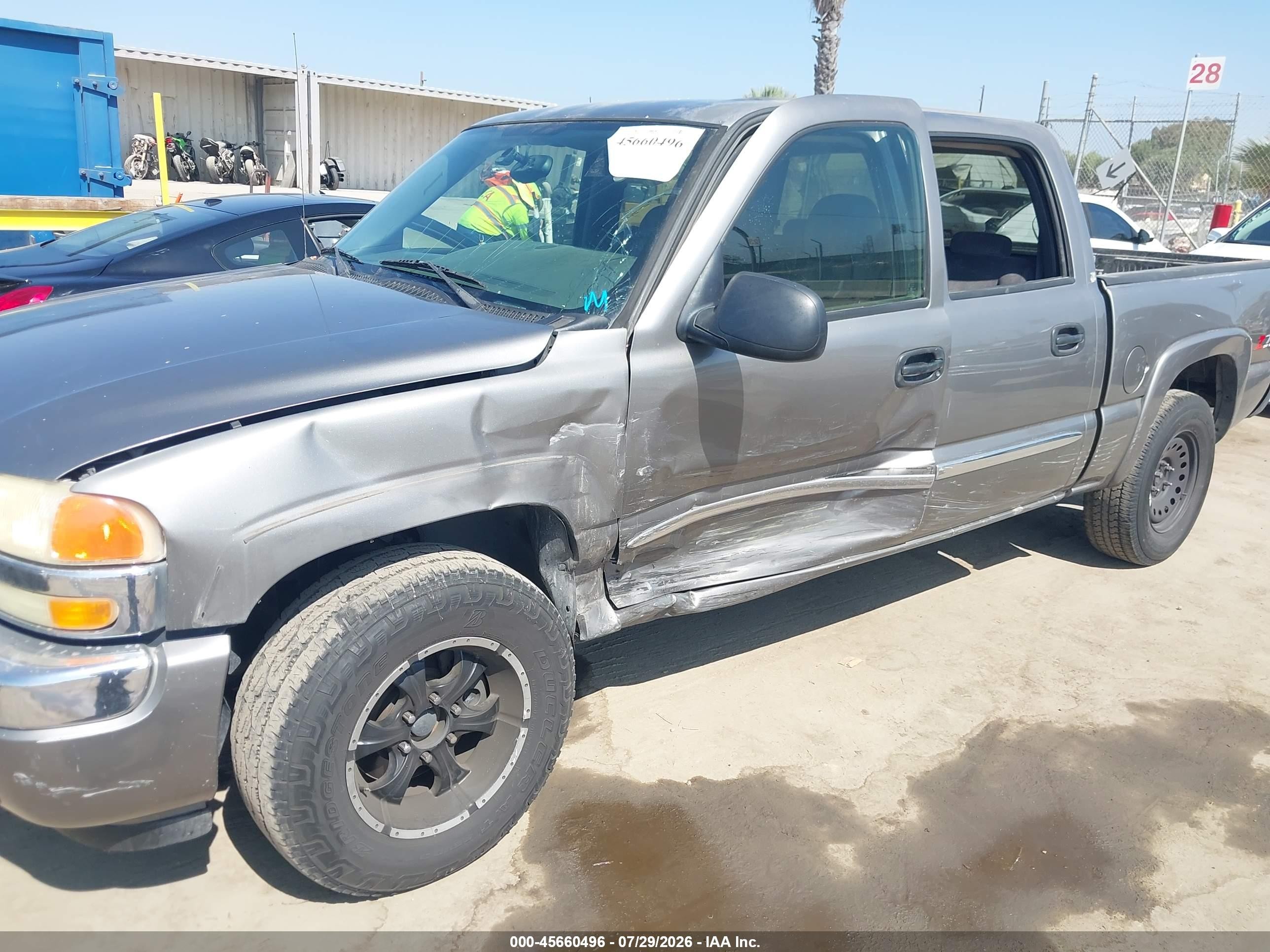 2006 Gmc Sierra 1500 Sle1 Gray vin: 2GTEK13T161251067