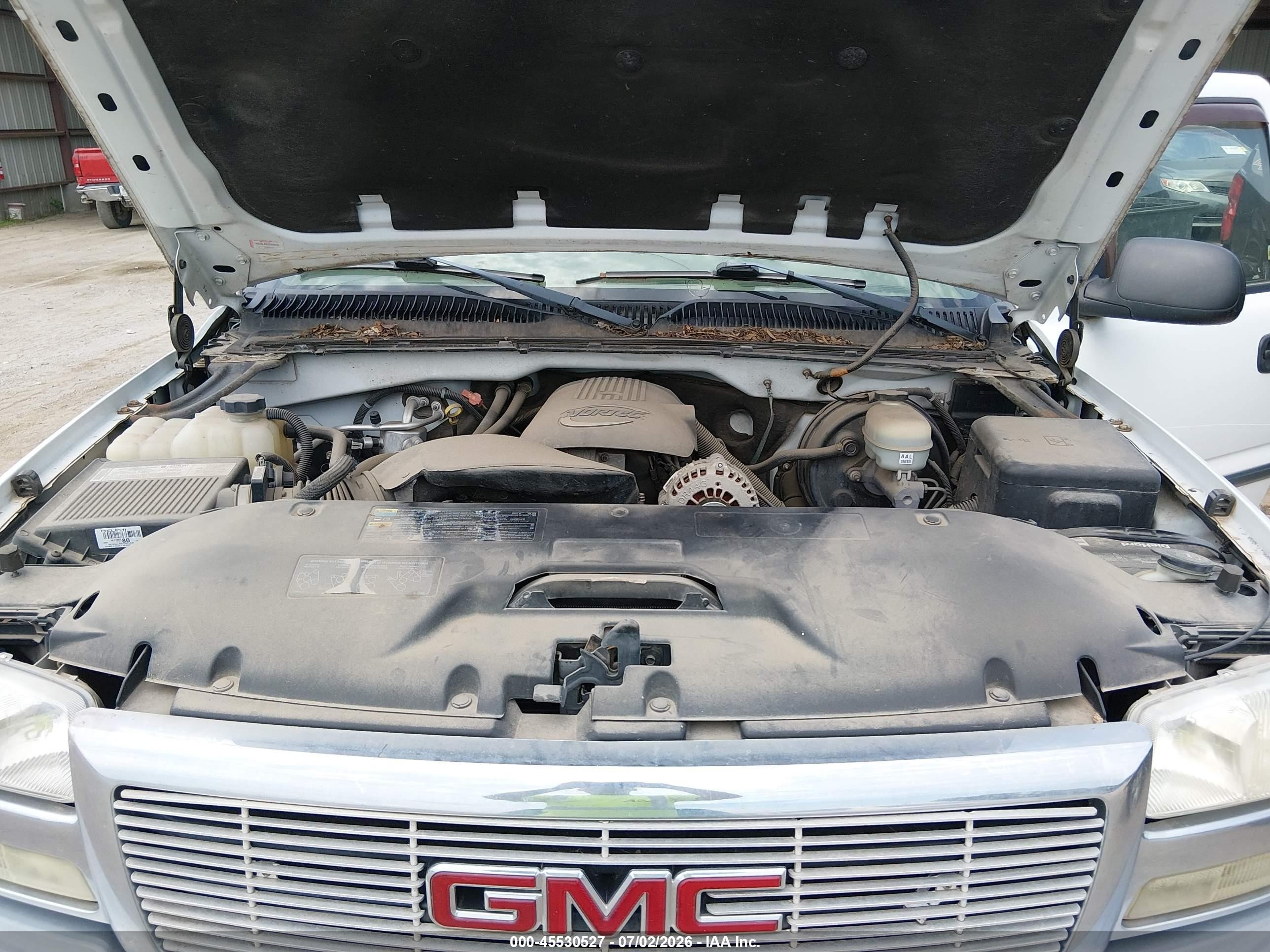 2005 Gmc Sierra 1500 Sle White vin: 2GTEK13T251261783