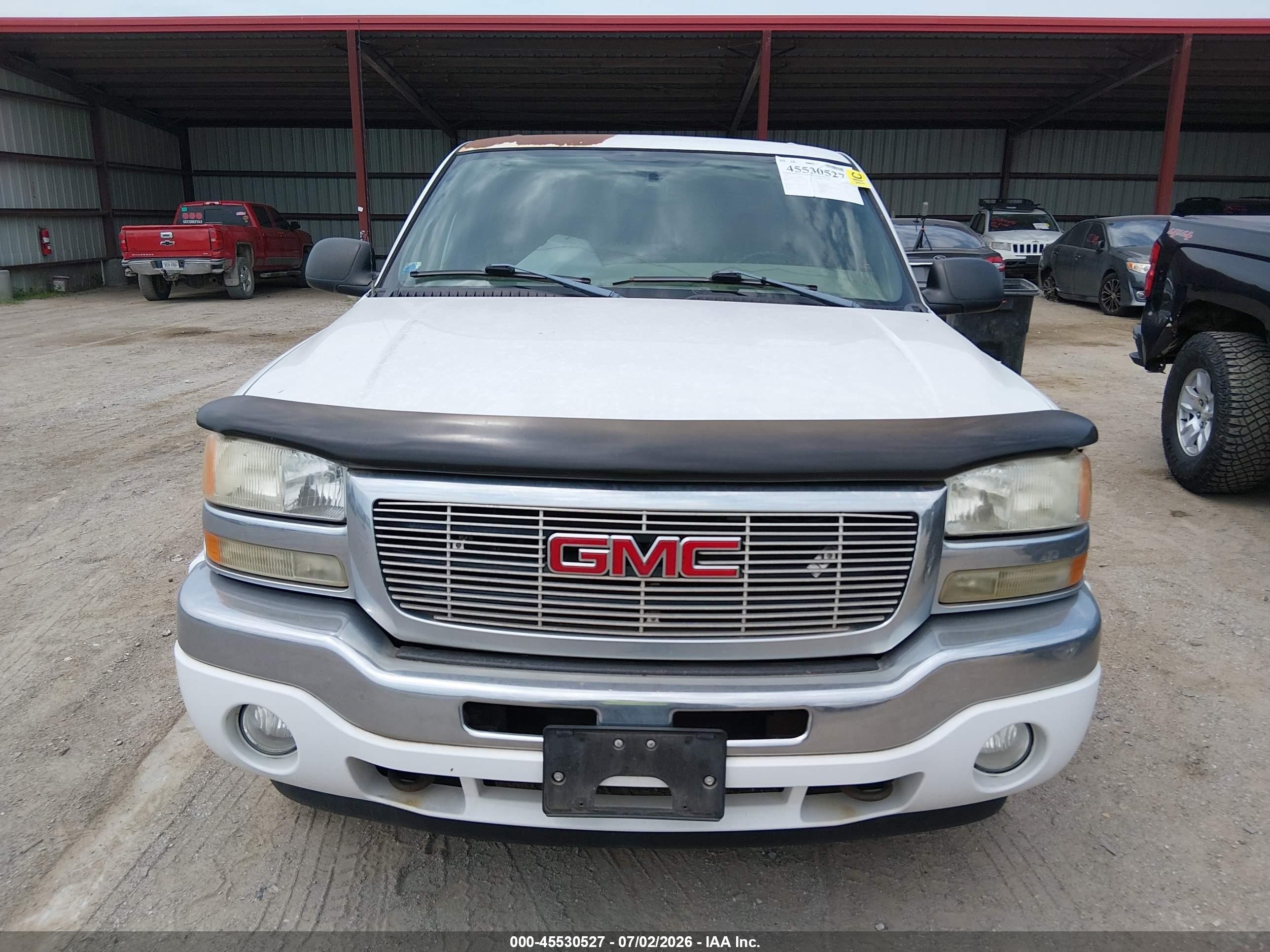 2005 Gmc Sierra 1500 Sle White vin: 2GTEK13T251261783