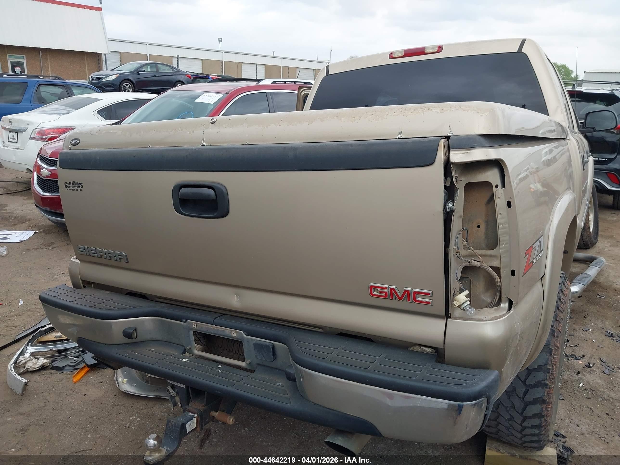 2004 Gmc Sierra 1500 Slt Tan vin: 2GTEK13T341430286