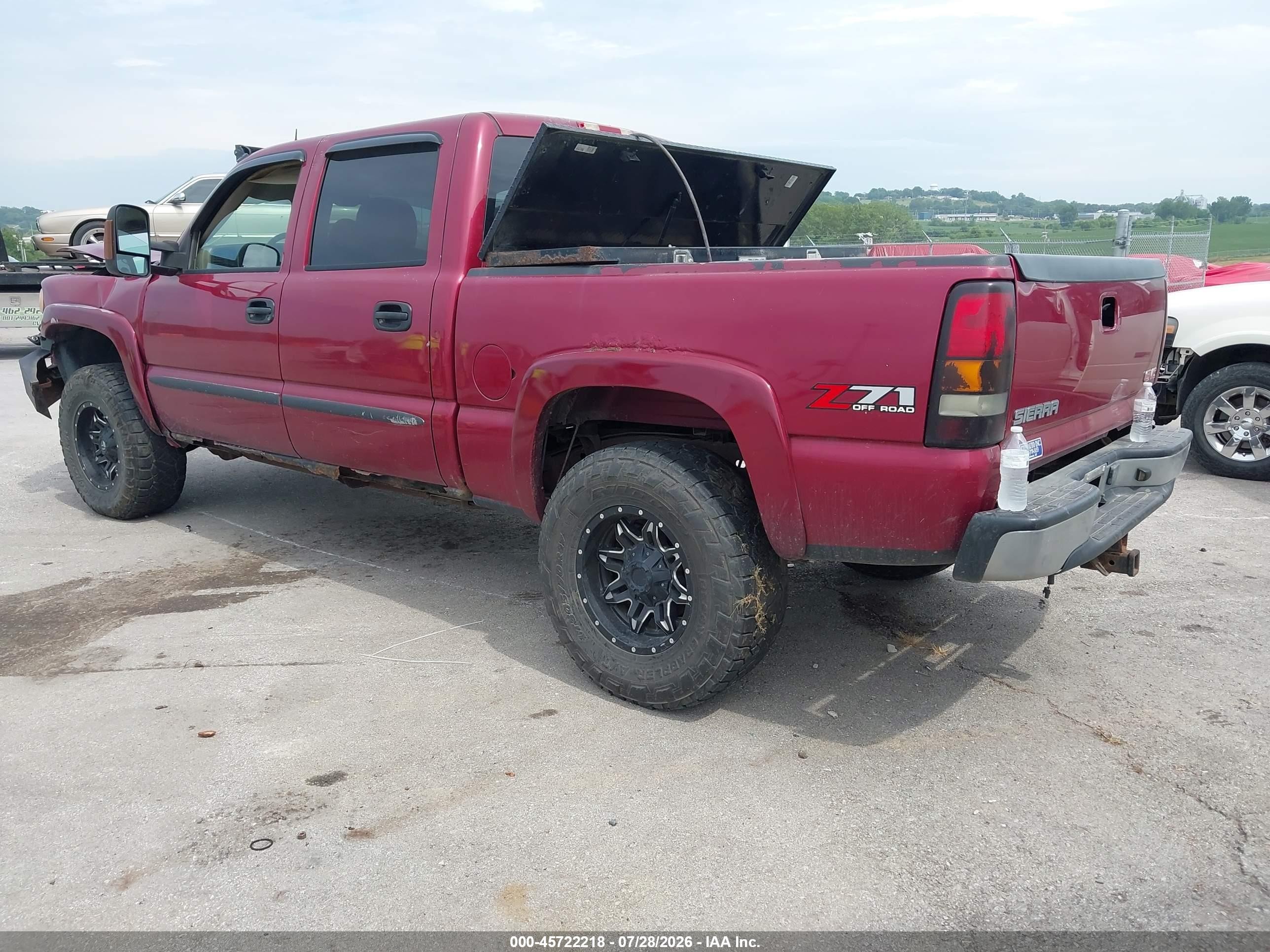 2005 Gmc Sierra 1500 Slt Red vin: 2GTEK13T351151065