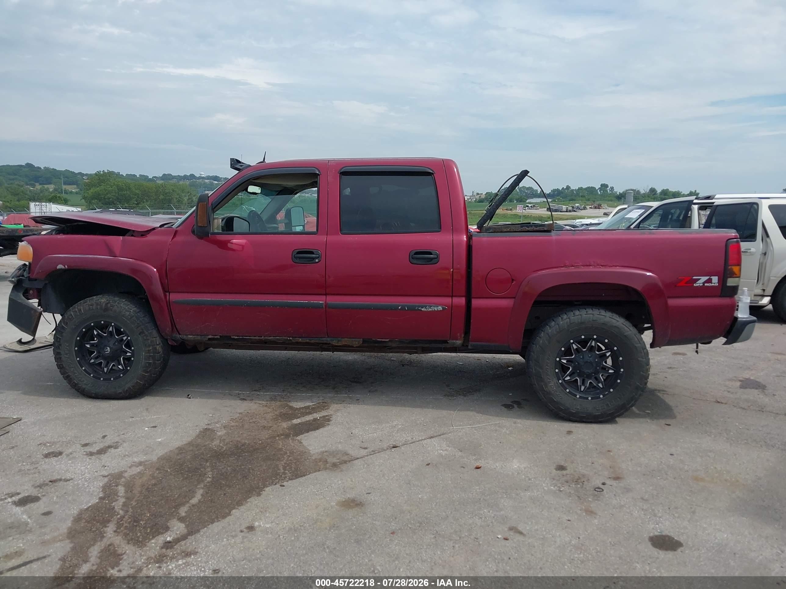 2005 Gmc Sierra 1500 Slt Red vin: 2GTEK13T351151065