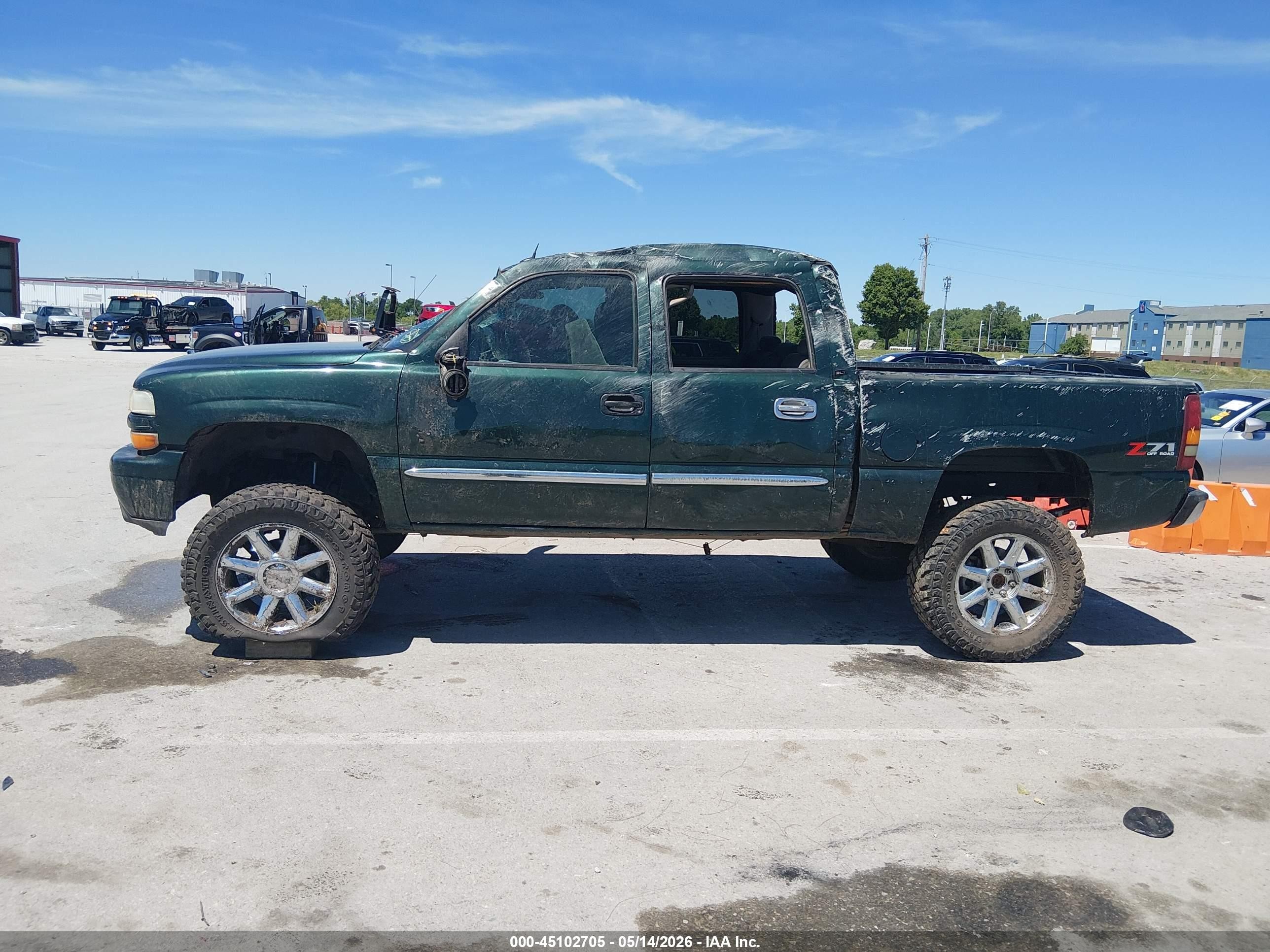 2005 Gmc Sierra 1500 Slt Green vin: 2GTEK13T351267155