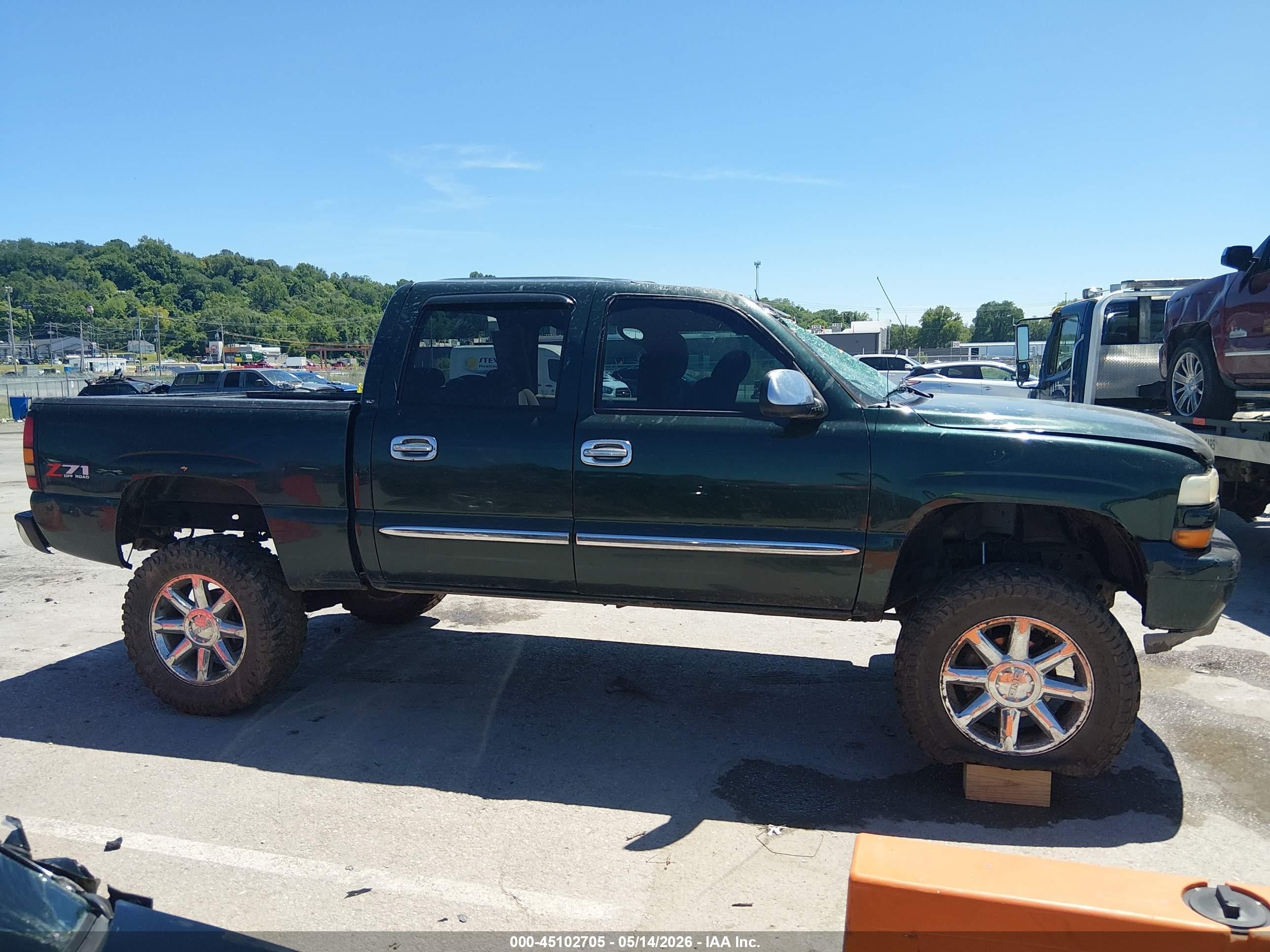 2005 Gmc Sierra 1500 Slt Green vin: 2GTEK13T351267155