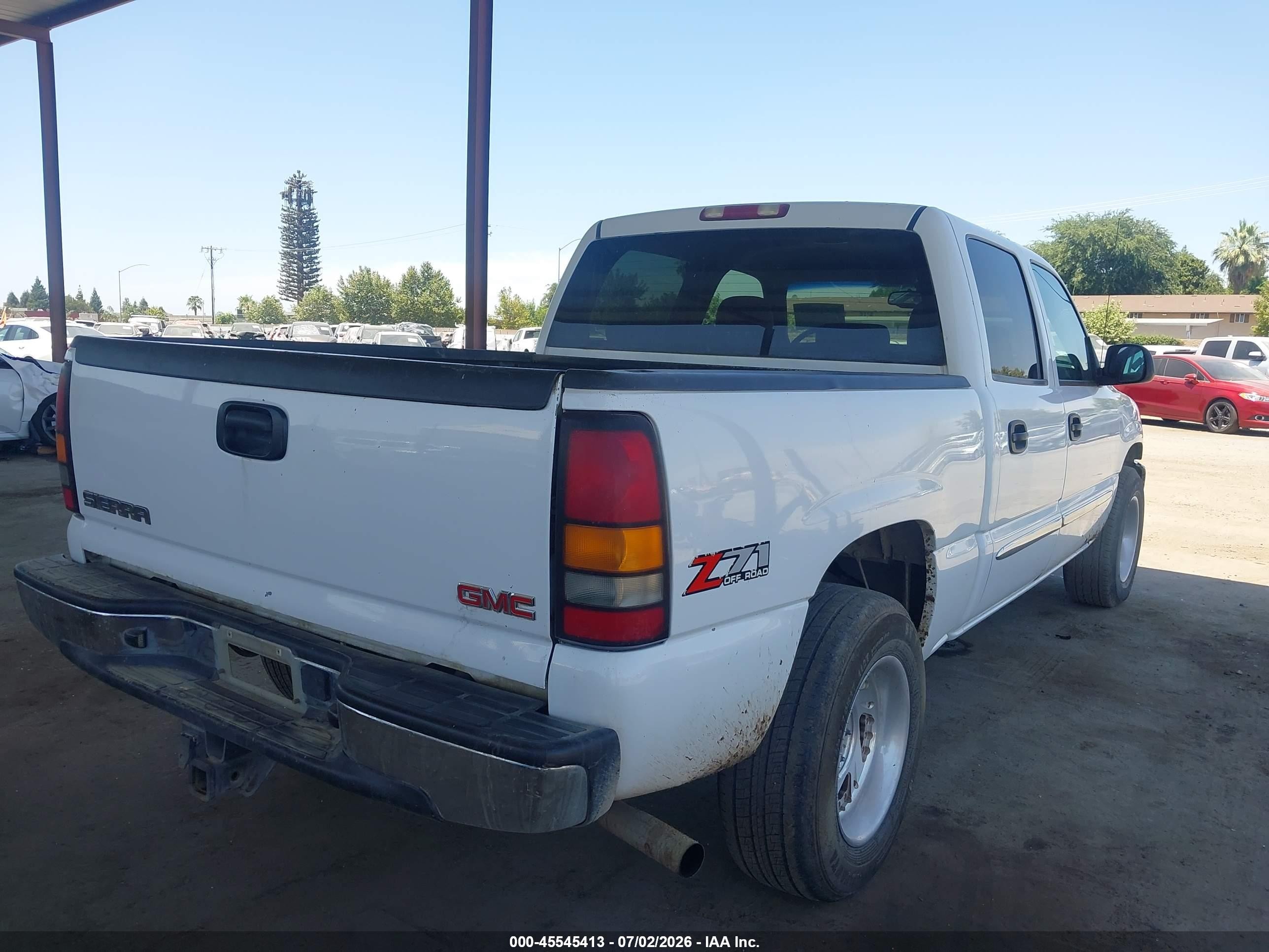 2004 Gmc Sierra 1500 Sle White vin: 2GTEK13T441416946