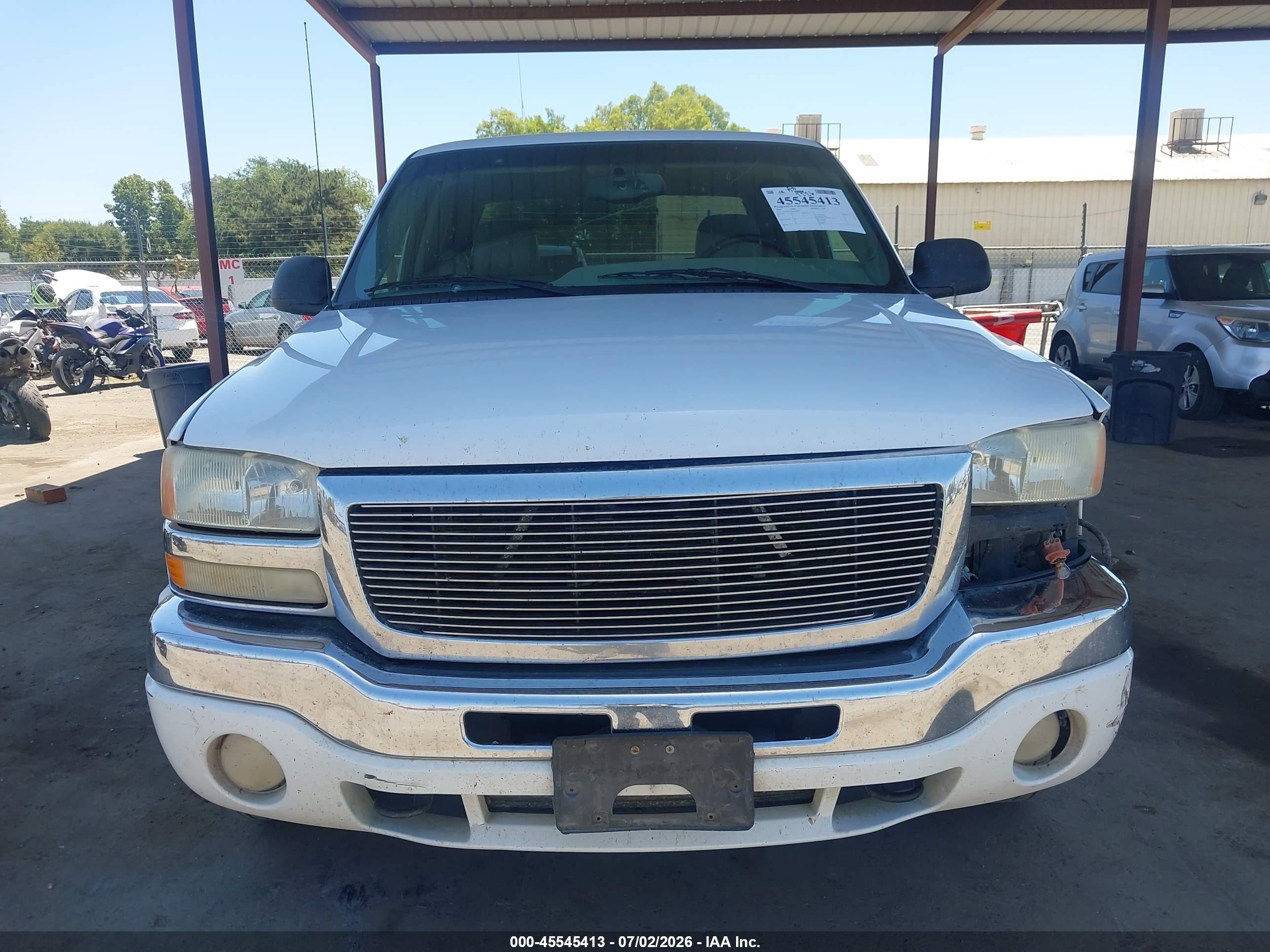 2004 Gmc Sierra 1500 Sle White vin: 2GTEK13T441416946