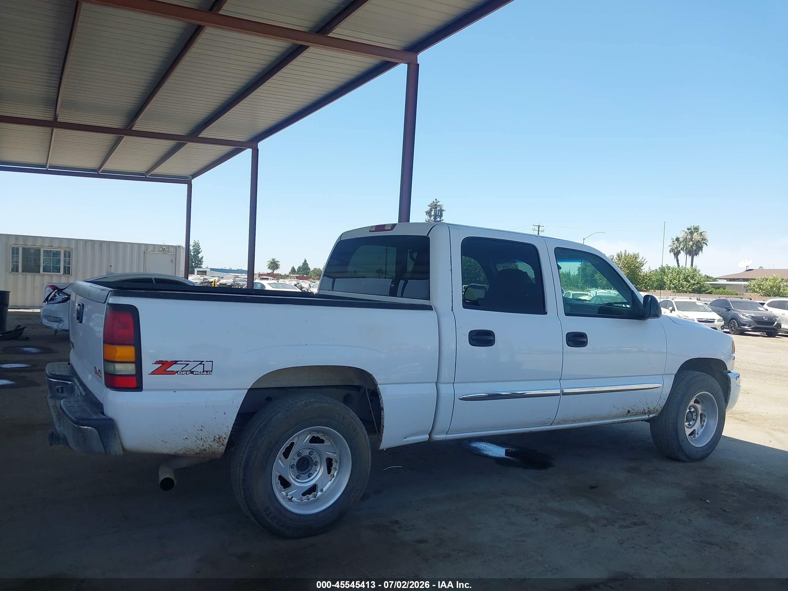 2004 Gmc Sierra 1500 Sle White vin: 2GTEK13T441416946