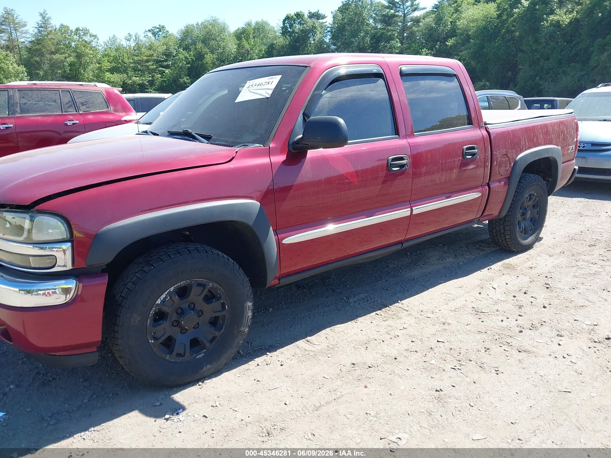 2005 Gmc Sierra 1500 Sle Maroon vin: 2GTEK13T451236822