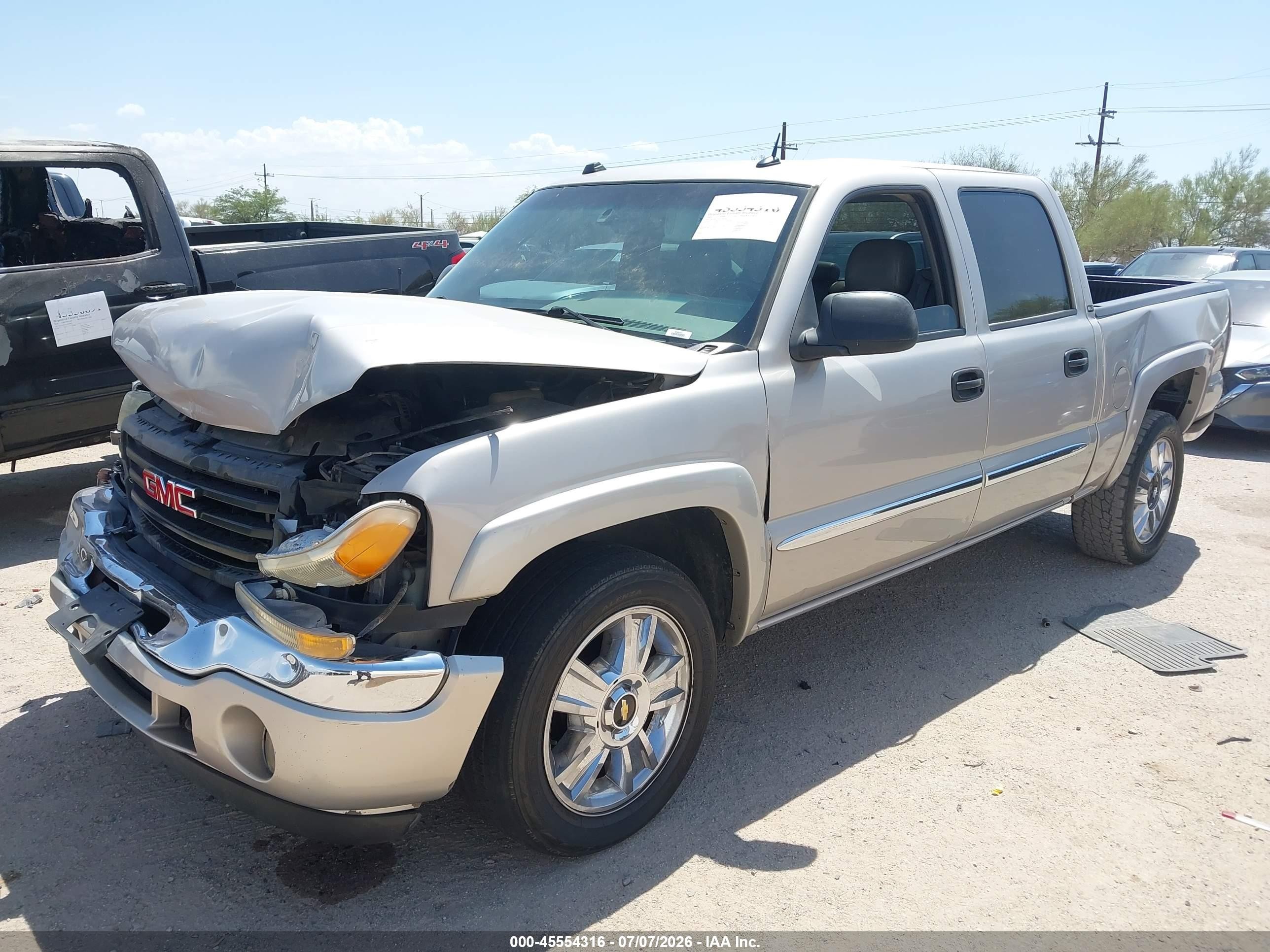 2005 Gmc Sierra 1500 Slt Beige vin: 2GTEK13T451266564