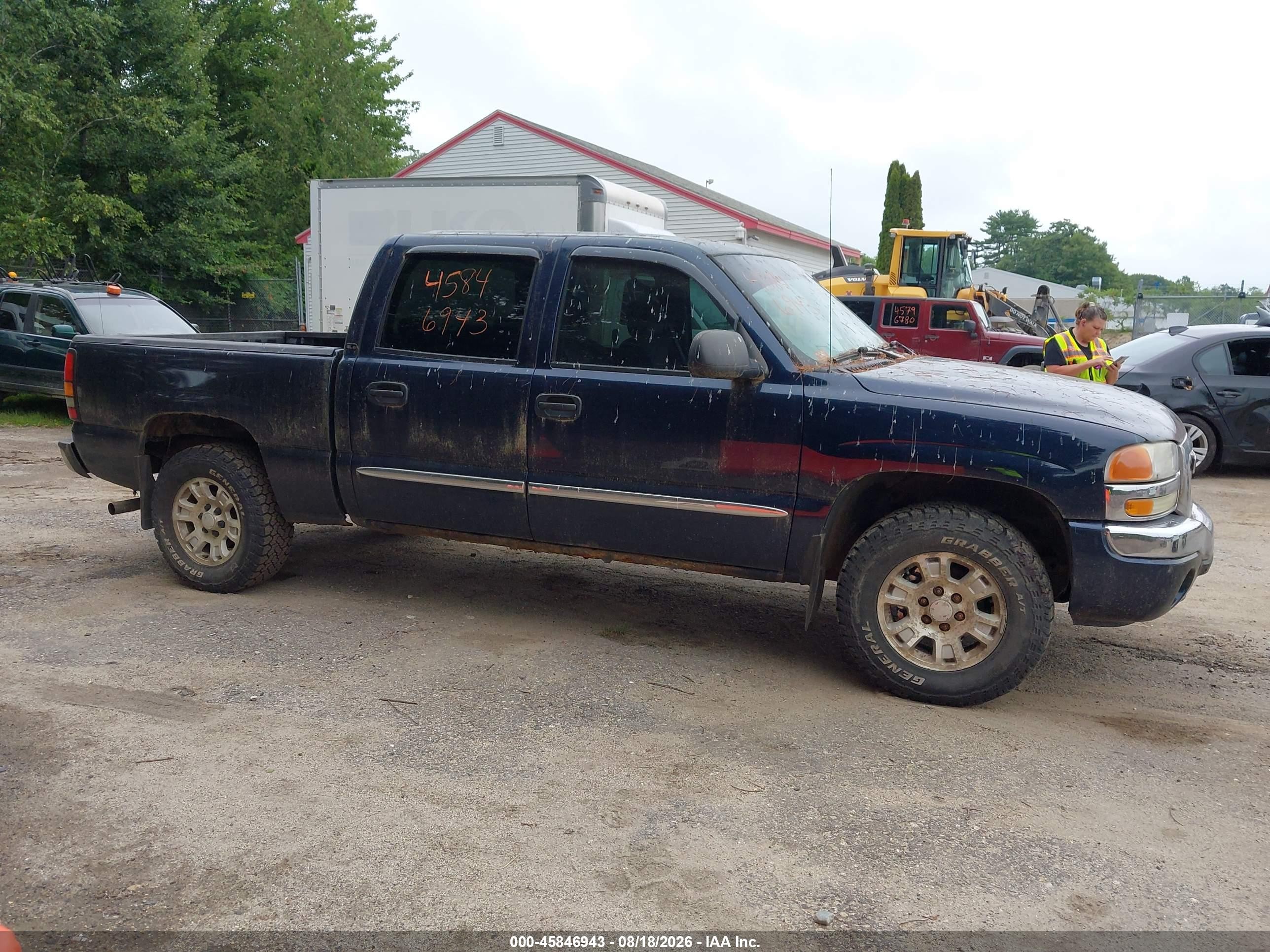 2005 Gmc Sierra 1500 Sle Blue vin: 2GTEK13T551265732