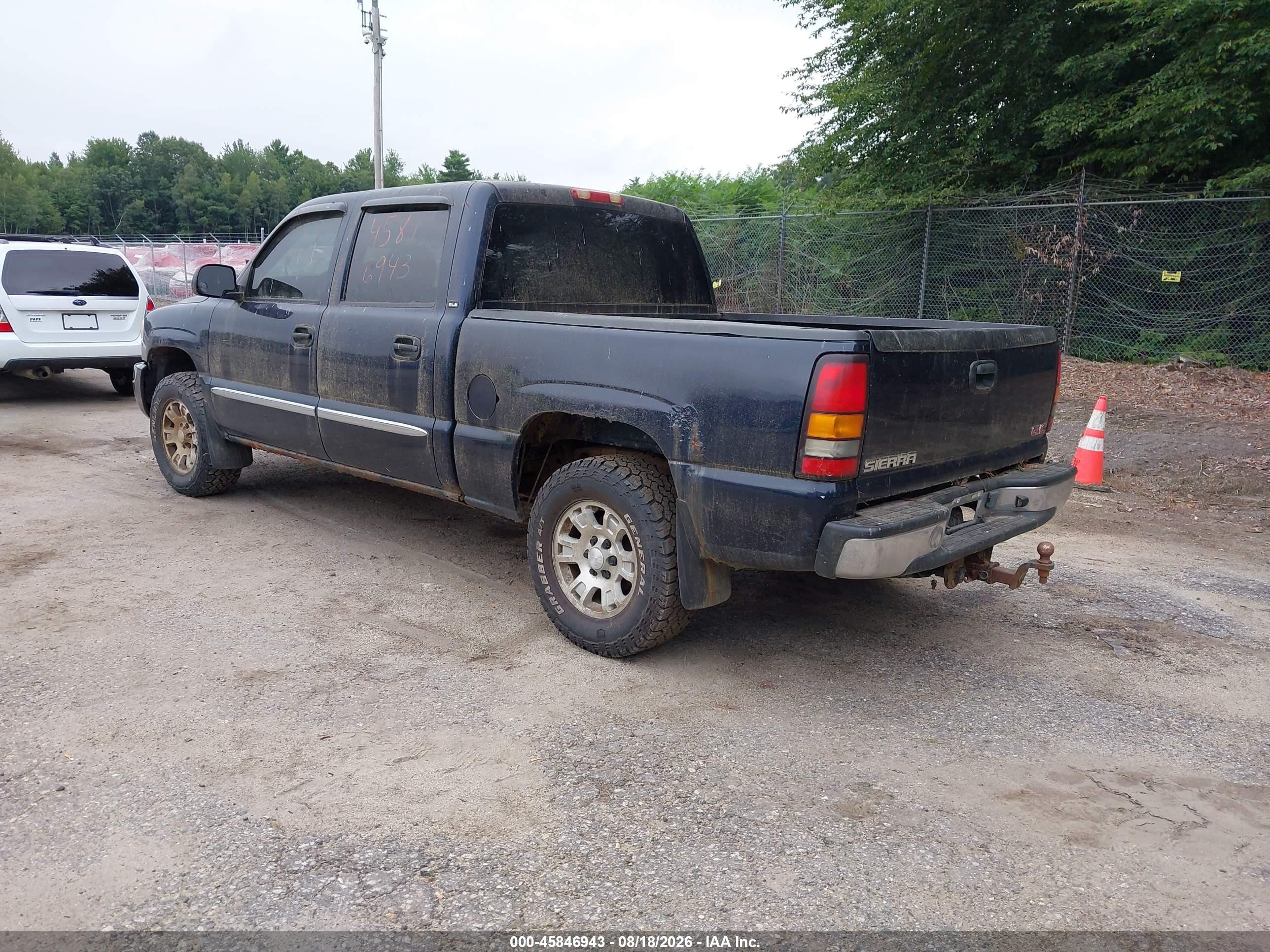 2005 Gmc Sierra 1500 Sle Blue vin: 2GTEK13T551265732