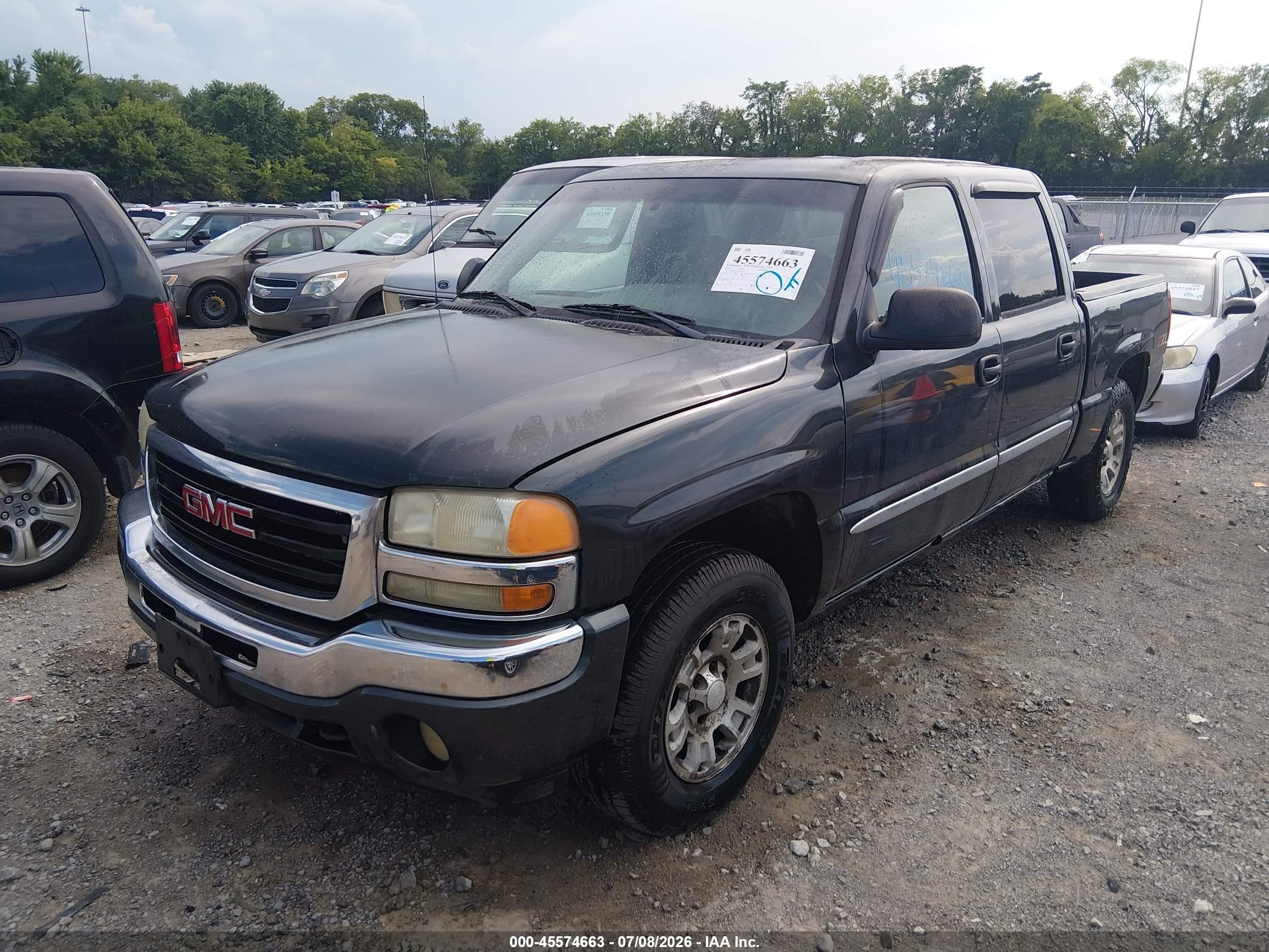 2005 Gmc Sierra 1500 Sle Gray vin: 2GTEK13T551294924