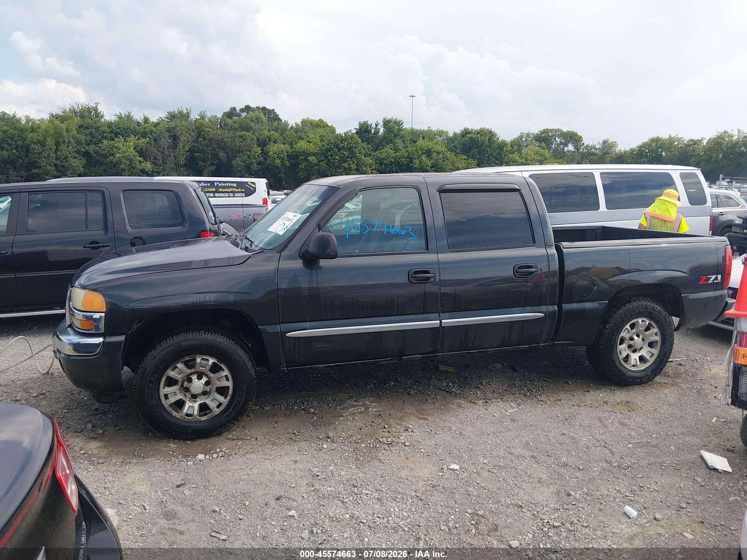 2005 Gmc Sierra 1500 Sle Gray vin: 2GTEK13T551294924