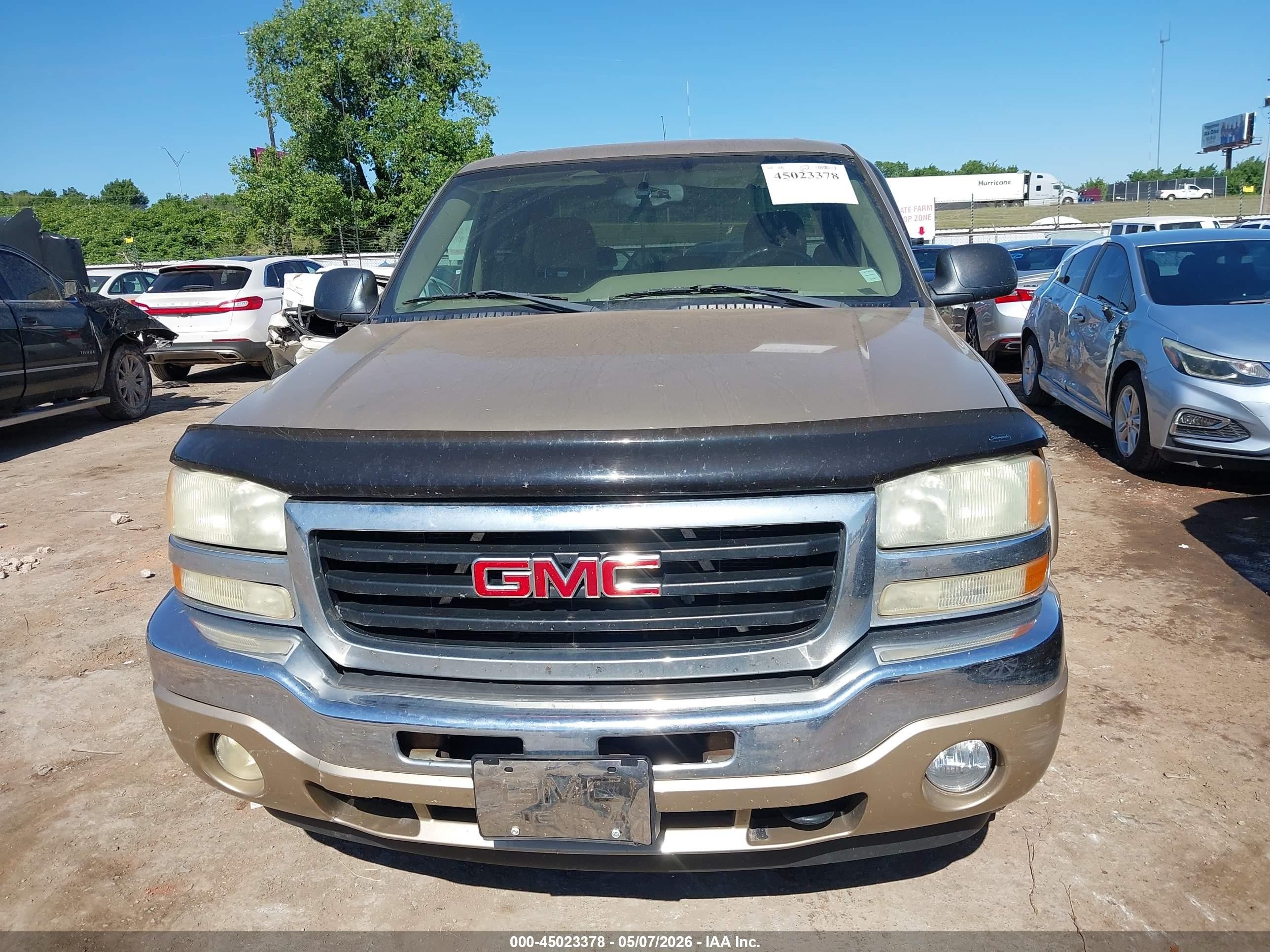 2005 Gmc Sierra 1500 Sle Brown vin: 2GTEK13T651123700