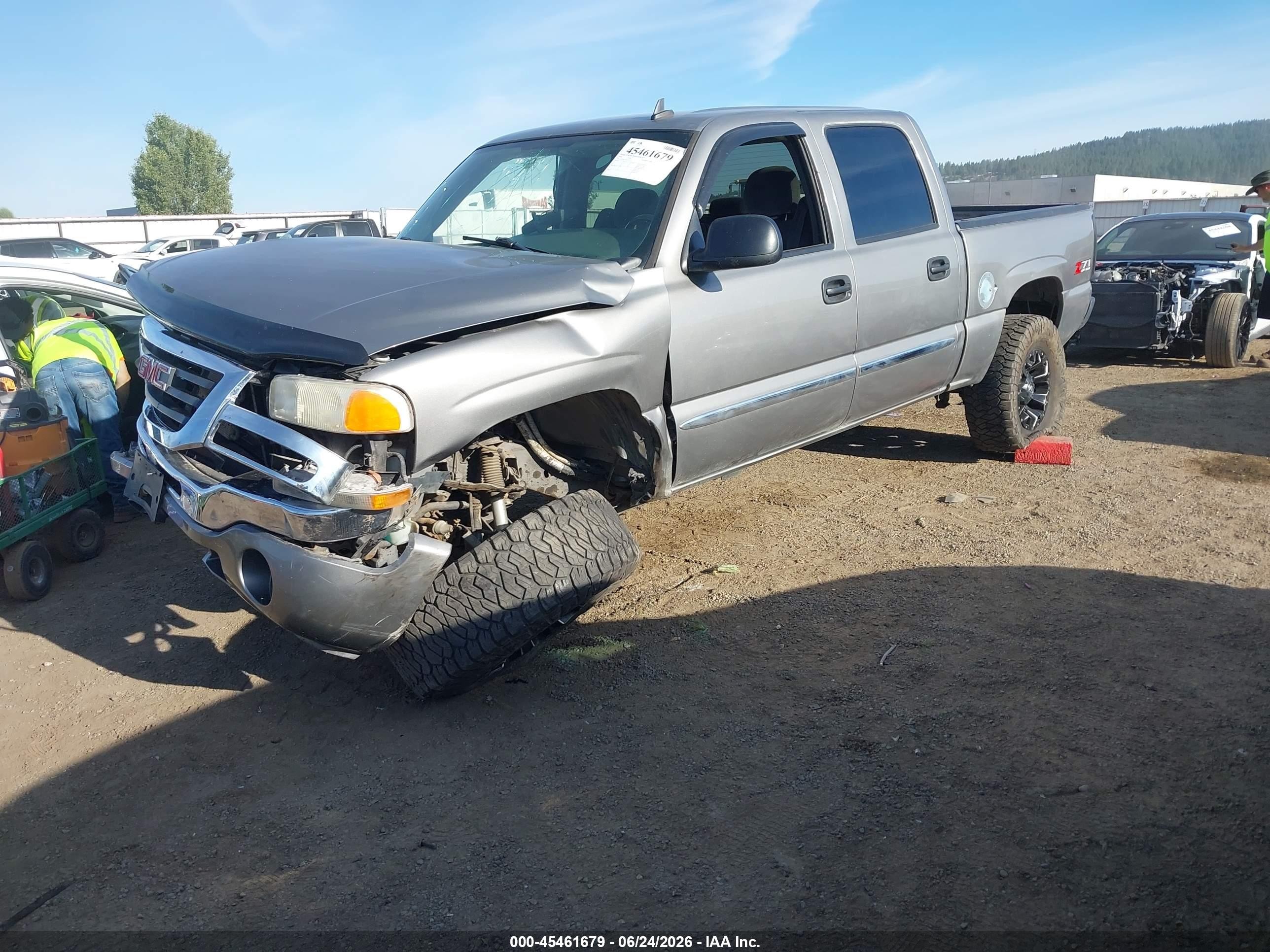 2006 Gmc Sierra 1500 Sle1 Gray vin: 2GTEK13T661175717