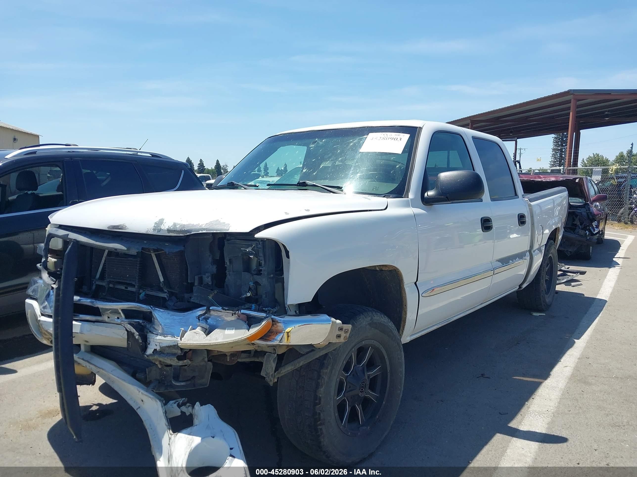 2005 Gmc Sierra 1500 Sle White vin: 2GTEK13T751242954