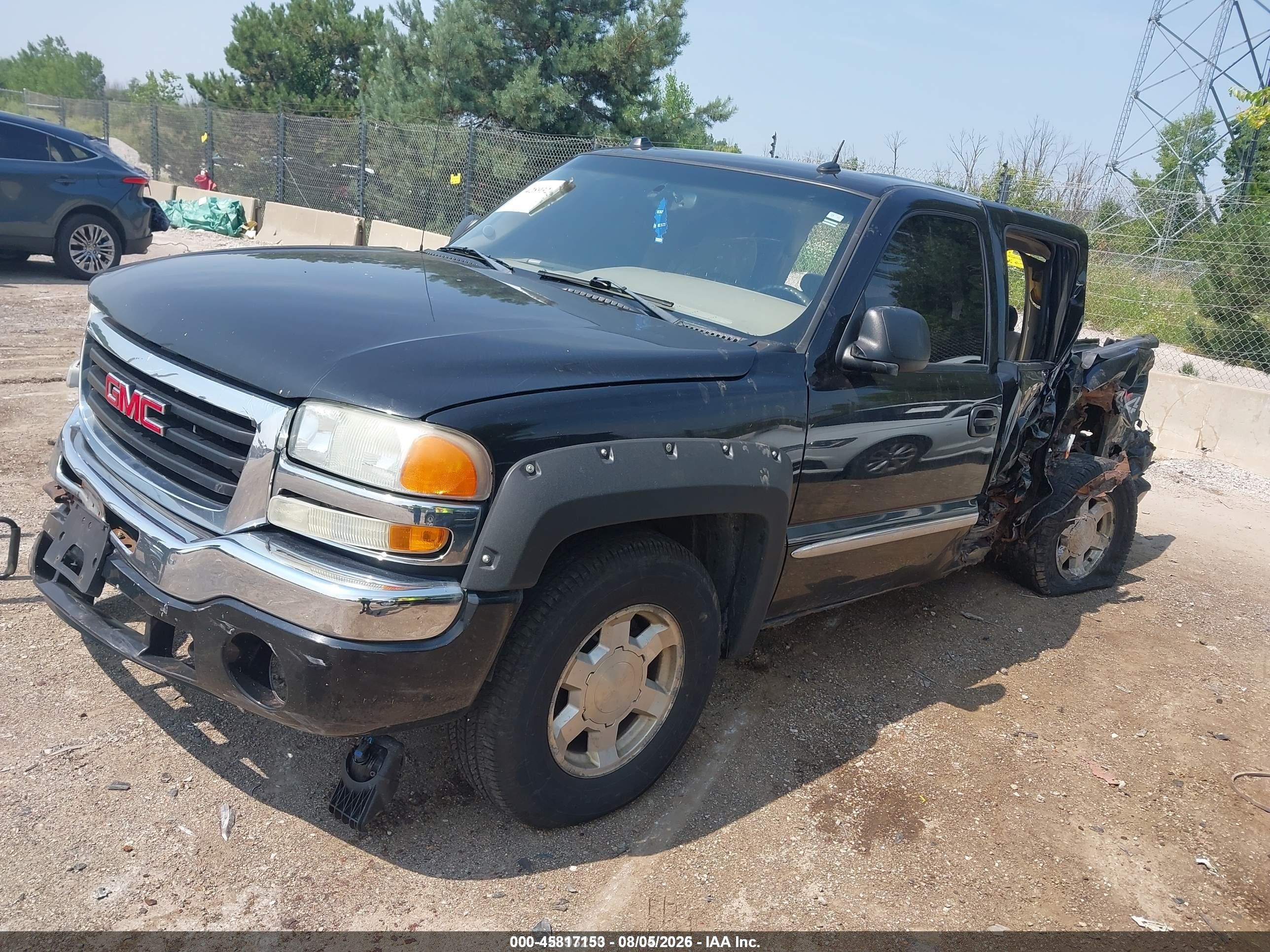 2004 Gmc Sierra 1500 Slt Black vin: 2GTEK13T841363328