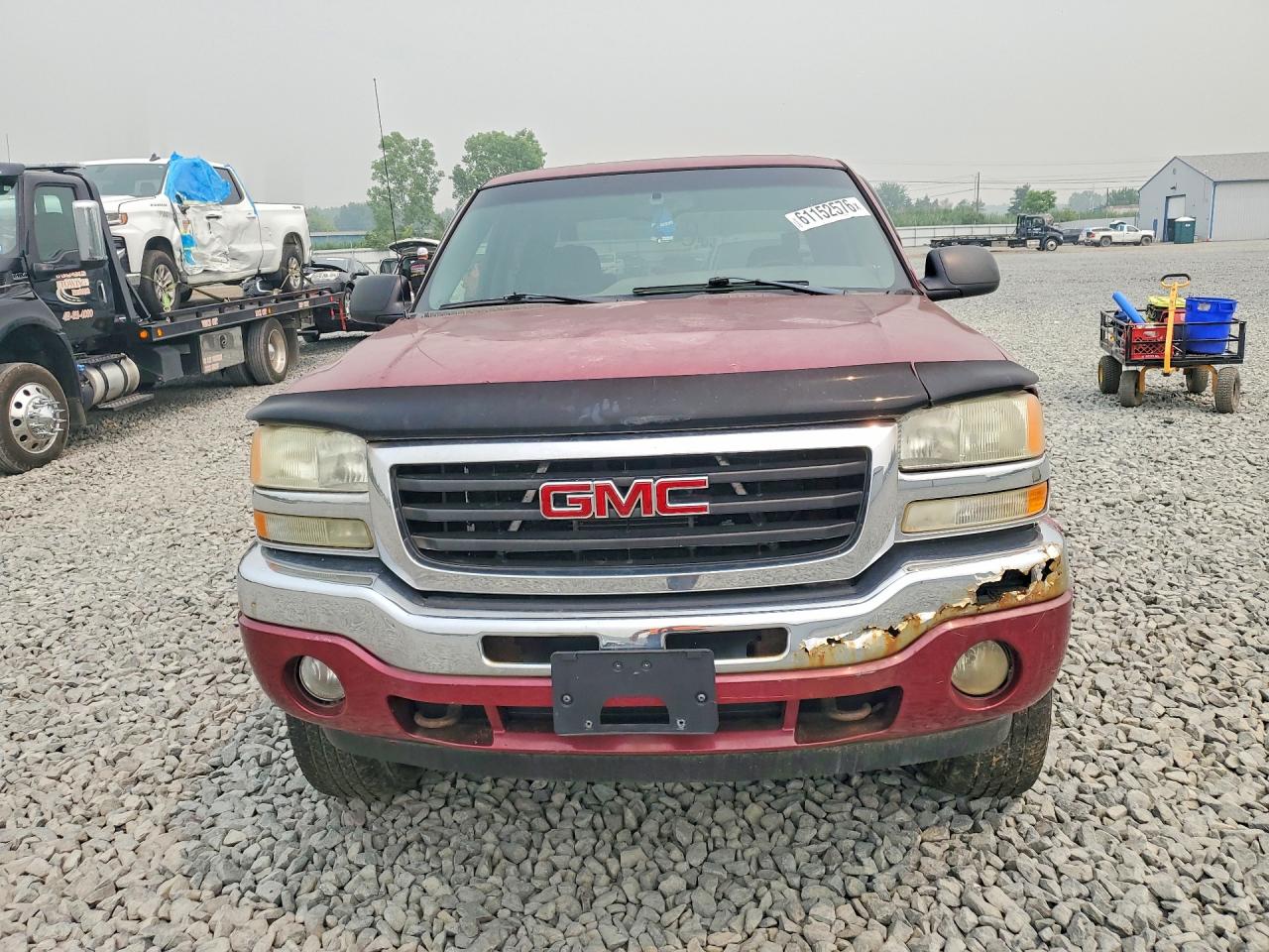 2005 Gmc New Sierra K1500 Red vin: 2GTEK13T851133239