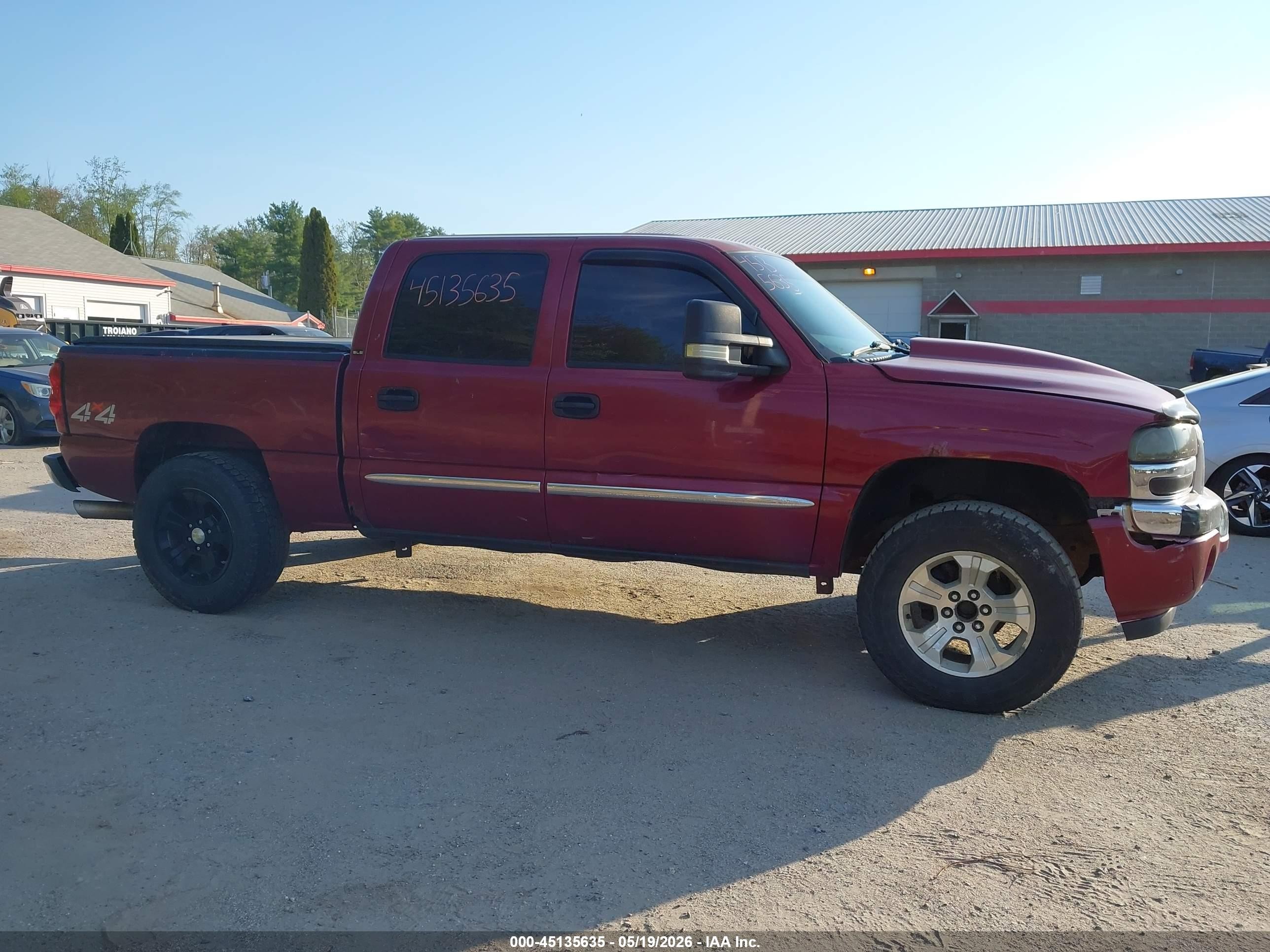 2005 Gmc Sierra 1500 Sle Maroon vin: 2GTEK13T851199709