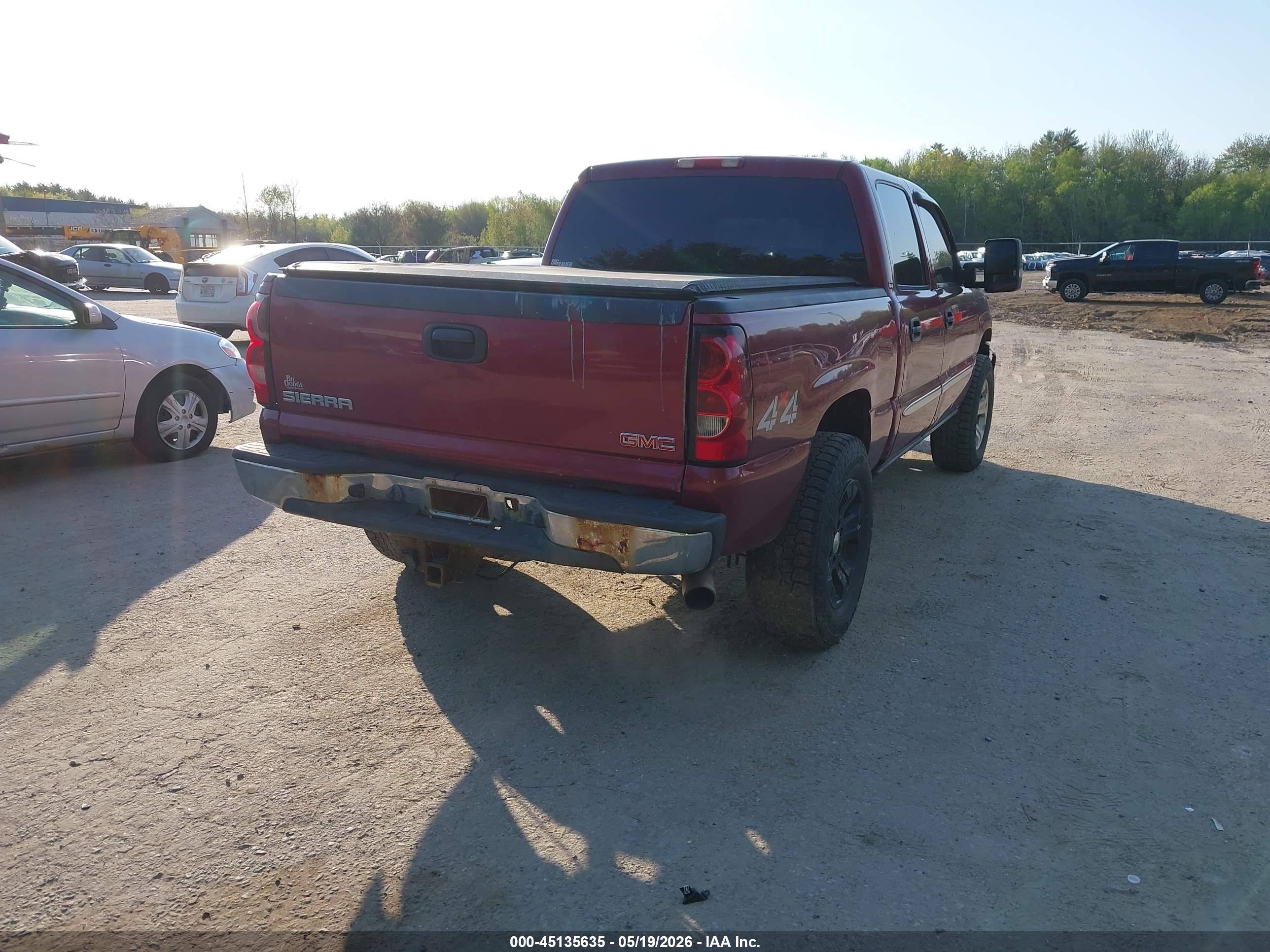 2005 Gmc Sierra 1500 Sle Maroon vin: 2GTEK13T851199709