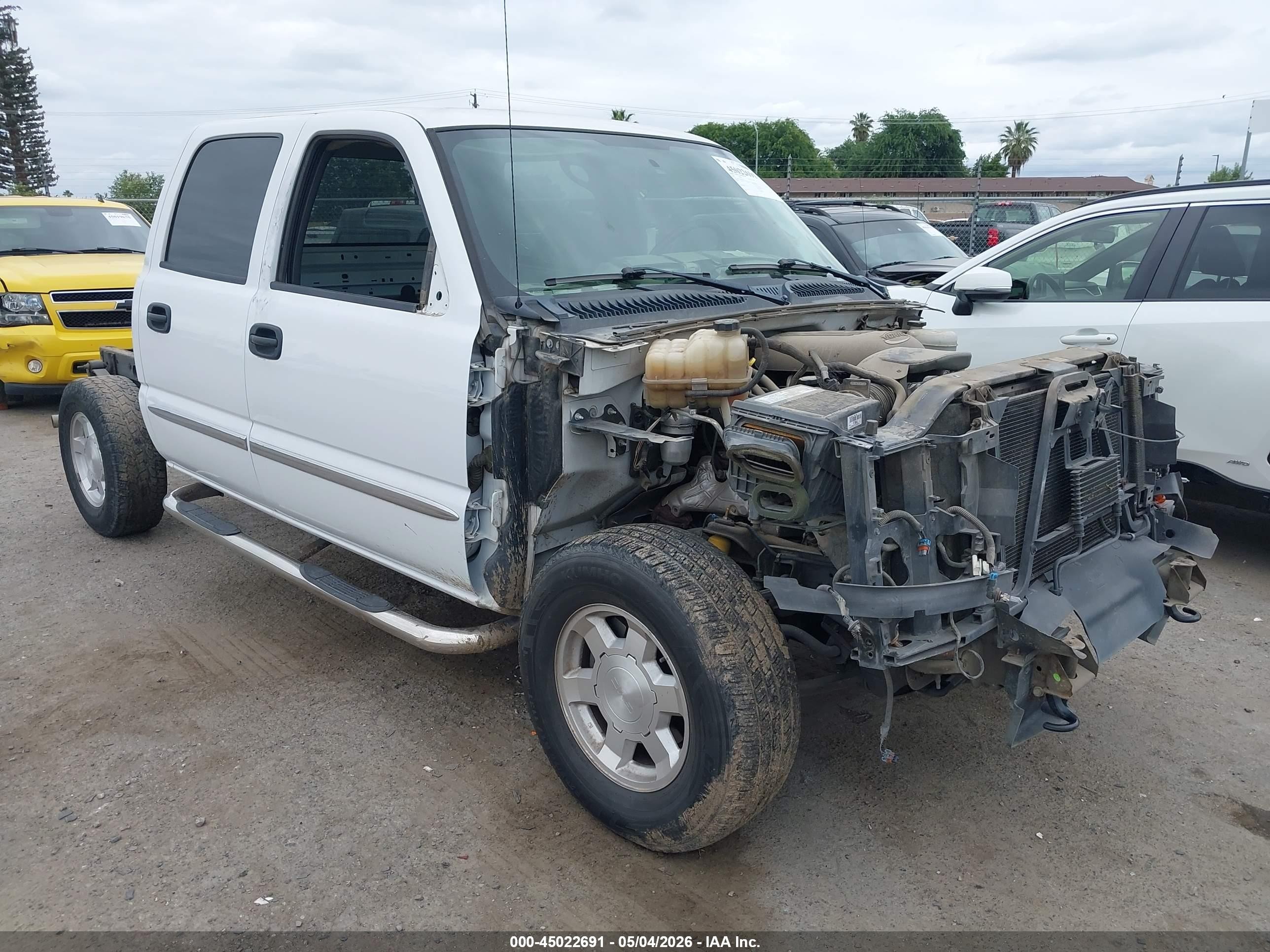 2006 Gmc Sierra 1500 Sle1 Белый vin: 2GTEK13T861216736