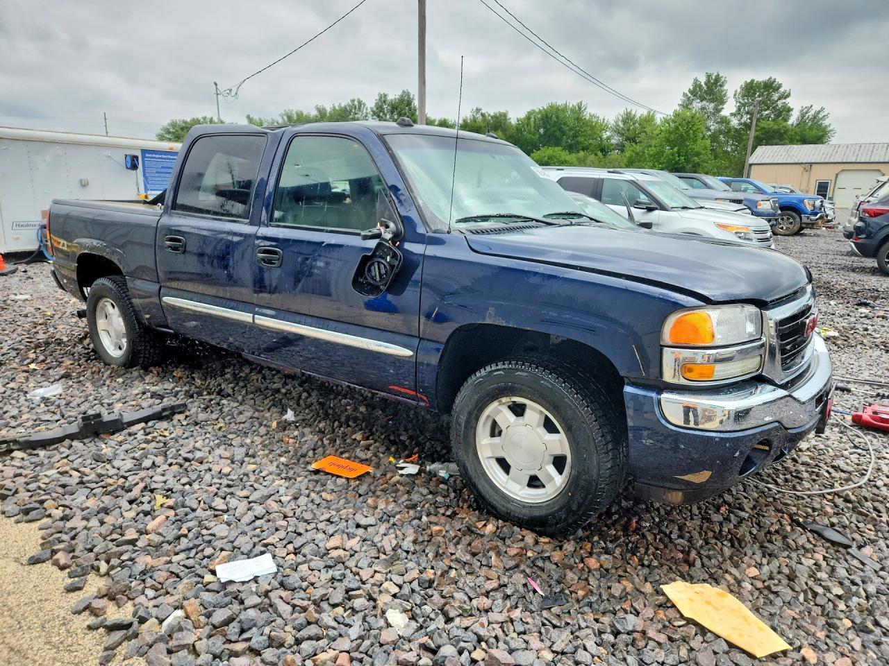 2005 Gmc New Sierra K1500 Blue vin: 2GTEK13T951291167