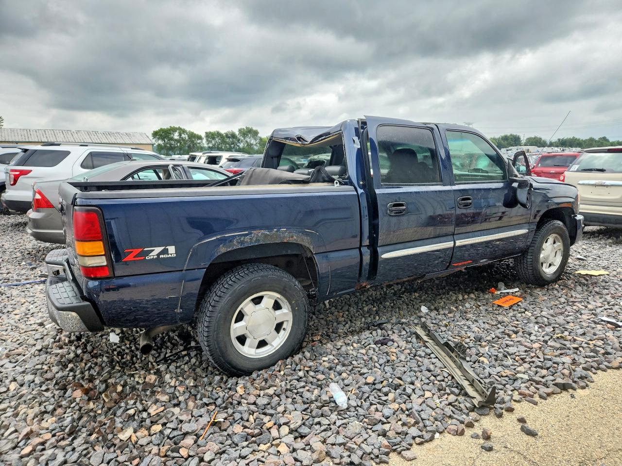2005 Gmc New Sierra K1500 Blue vin: 2GTEK13T951291167