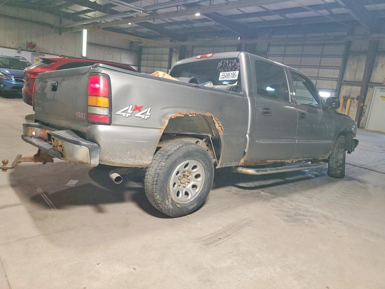 2006 Gmc Sierra K1500 Gray vin: 2GTEK13V461313613