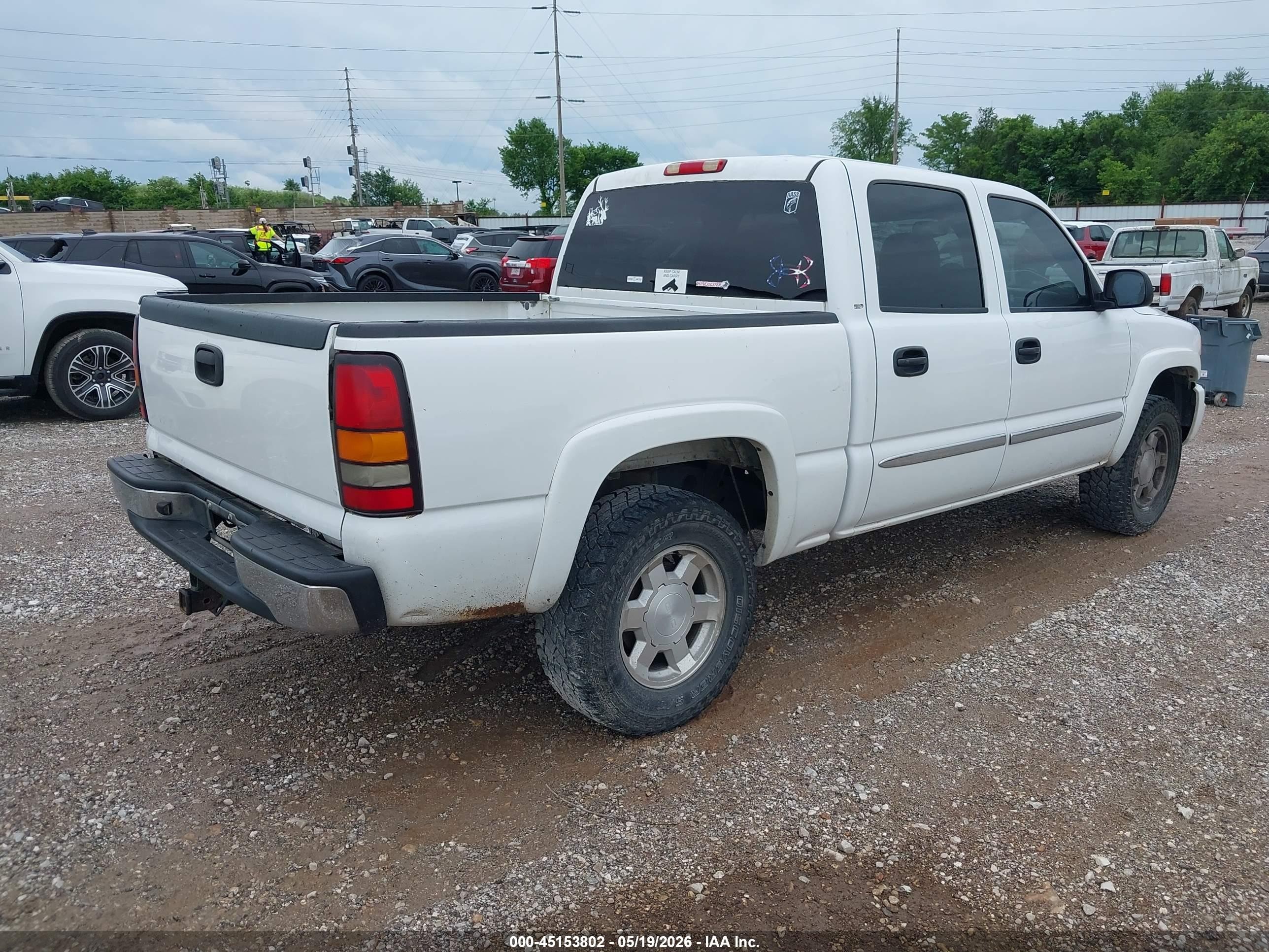2007 Gmc Sierra 1500 Classic Slt White vin: 2GTEK13Z071122968