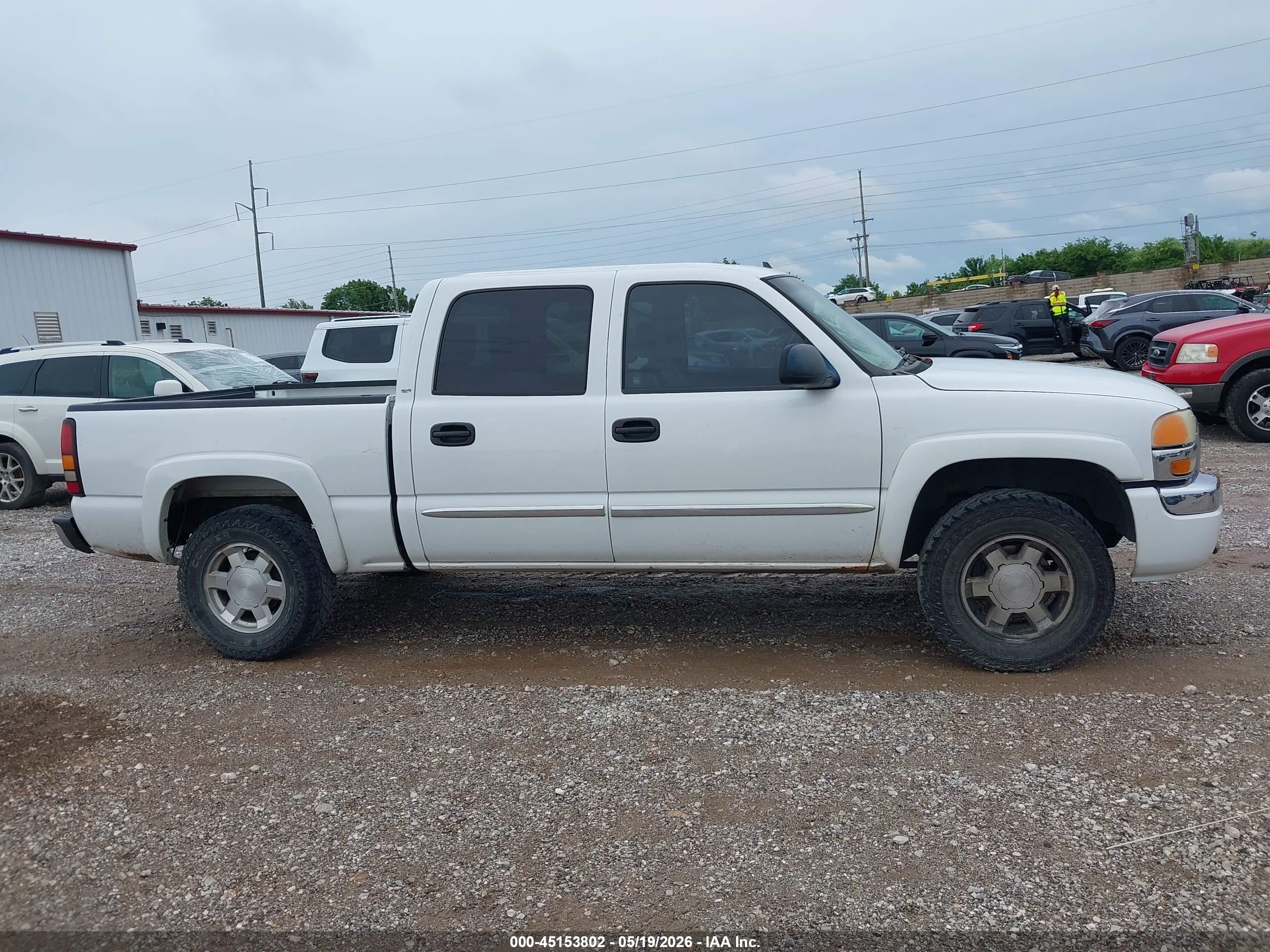 2007 Gmc Sierra 1500 Classic Slt White vin: 2GTEK13Z071122968