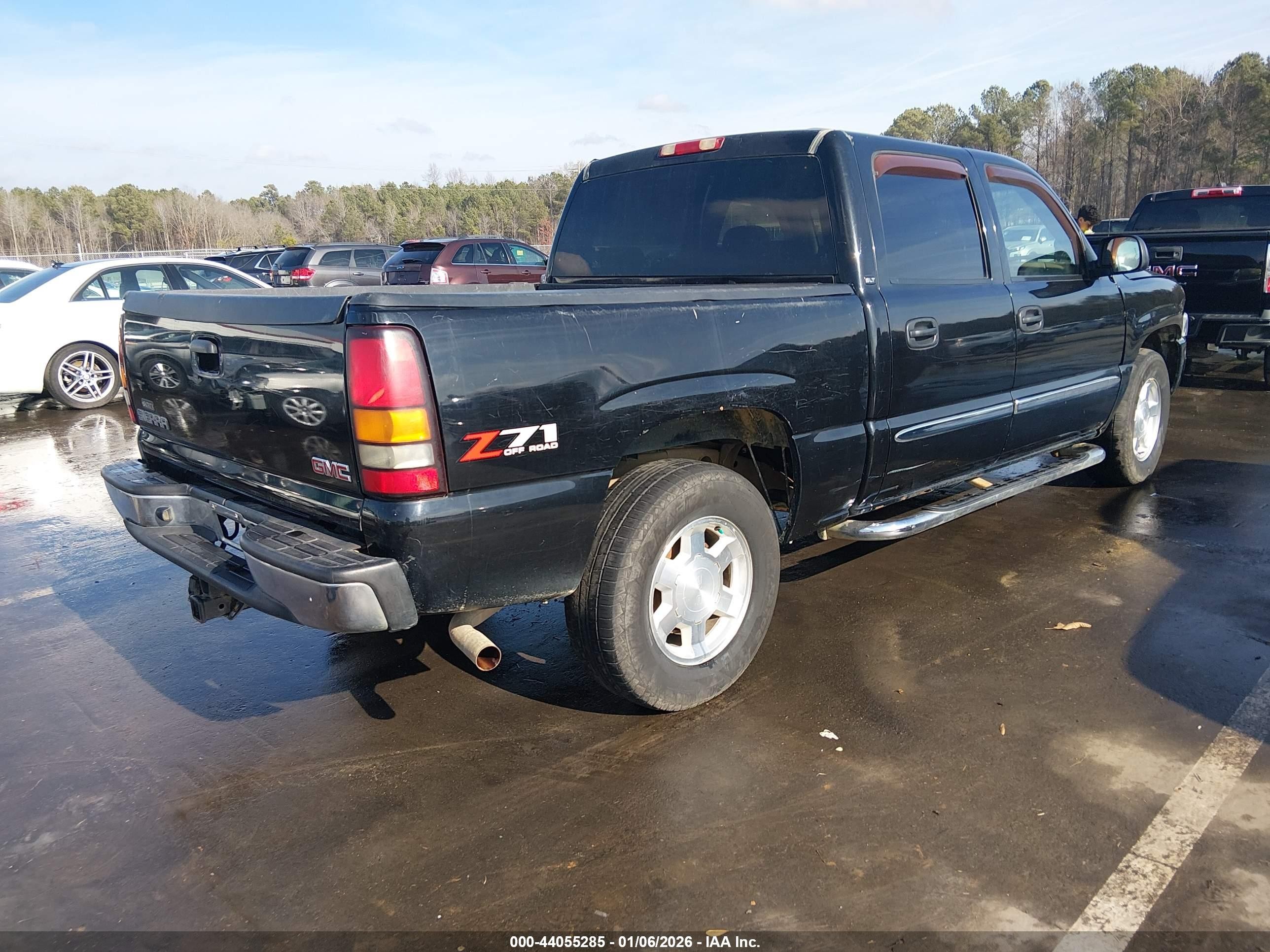 2006 Gmc Sierra 1500 Slt Black vin: 2GTEK13Z161292819