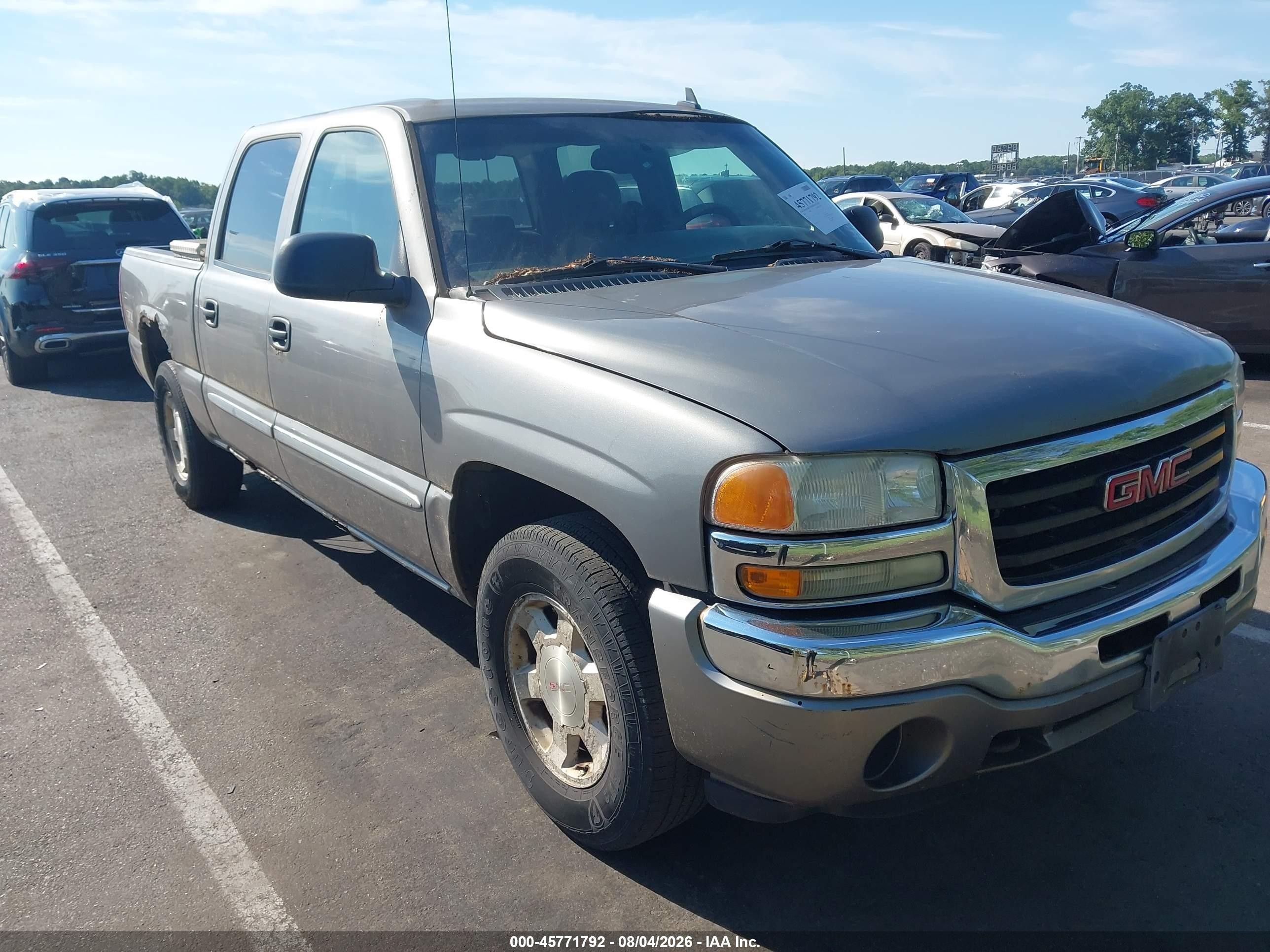 2006 Gmc New Sierra K1500 Silver vin: 2GTEK13Z361339851