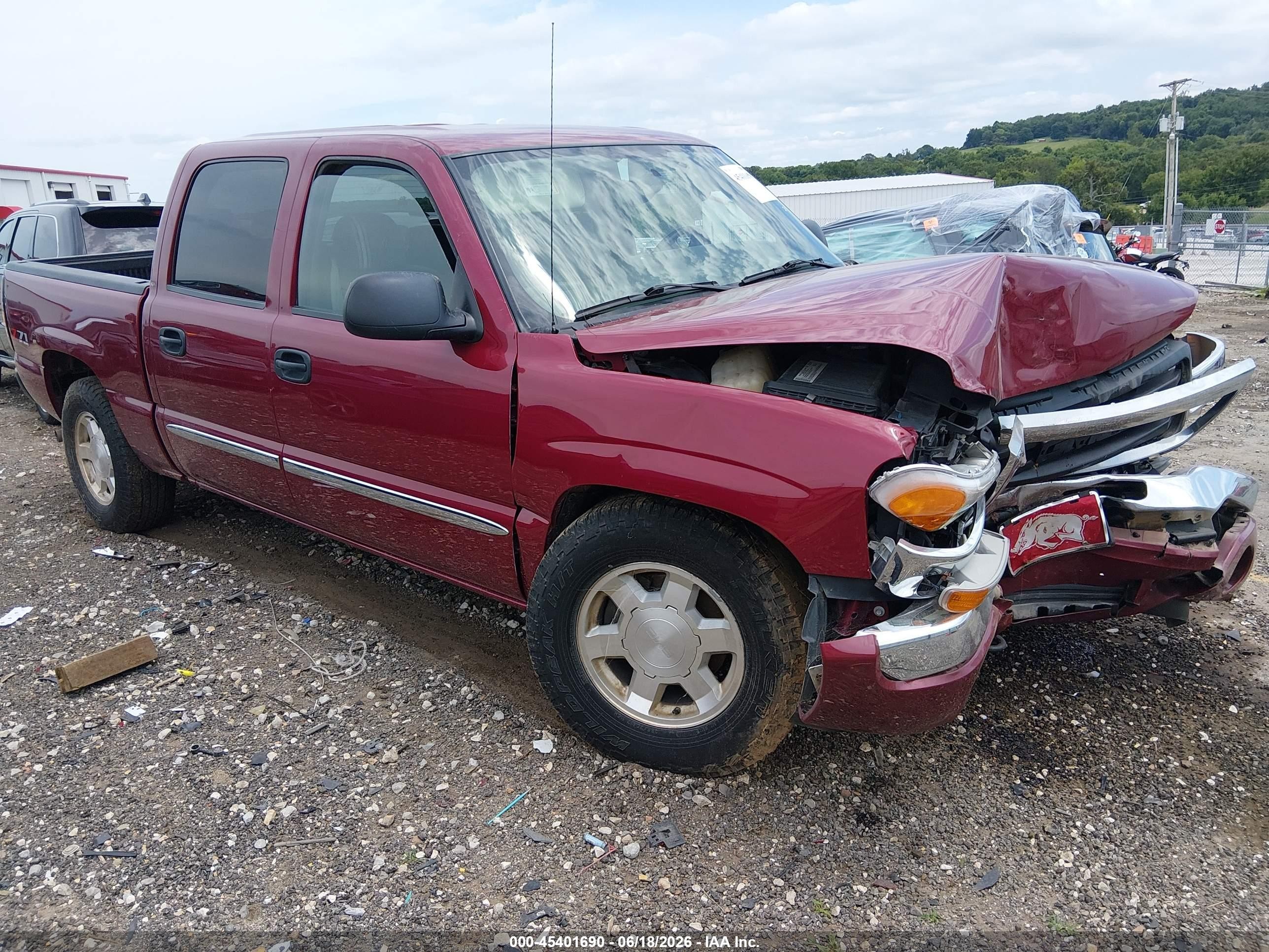 2007 Gmc Sierra 1500 Classic Sle1 Red vin: 2GTEK13Z571107169