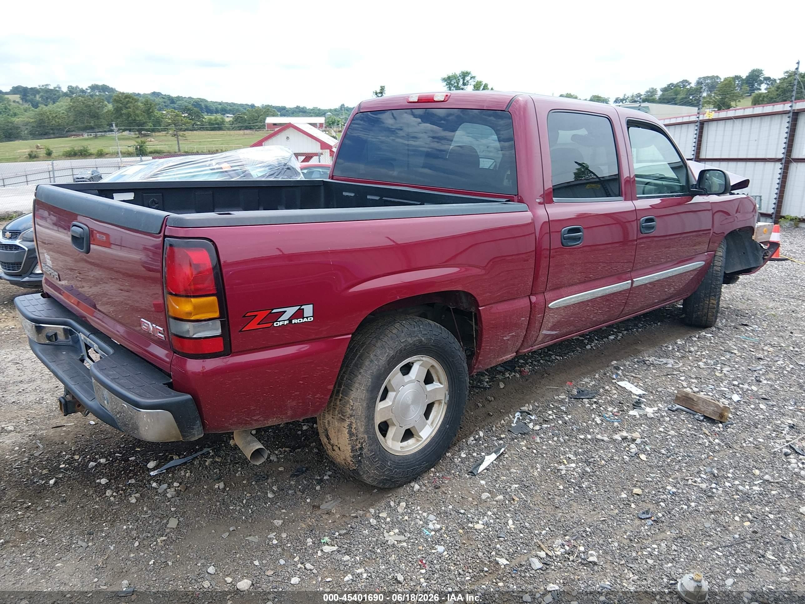 2007 Gmc Sierra 1500 Classic Sle1 Red vin: 2GTEK13Z571107169
