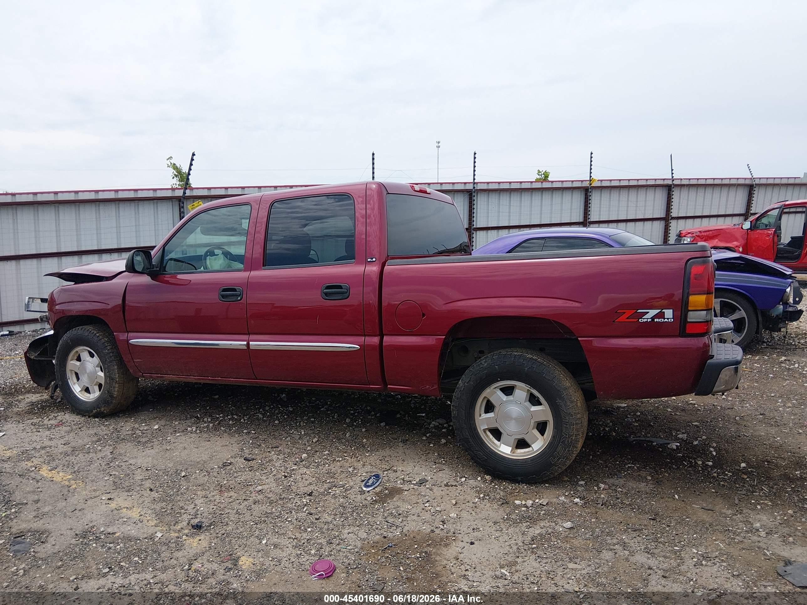 2007 Gmc Sierra 1500 Classic Sle1 Red vin: 2GTEK13Z571107169