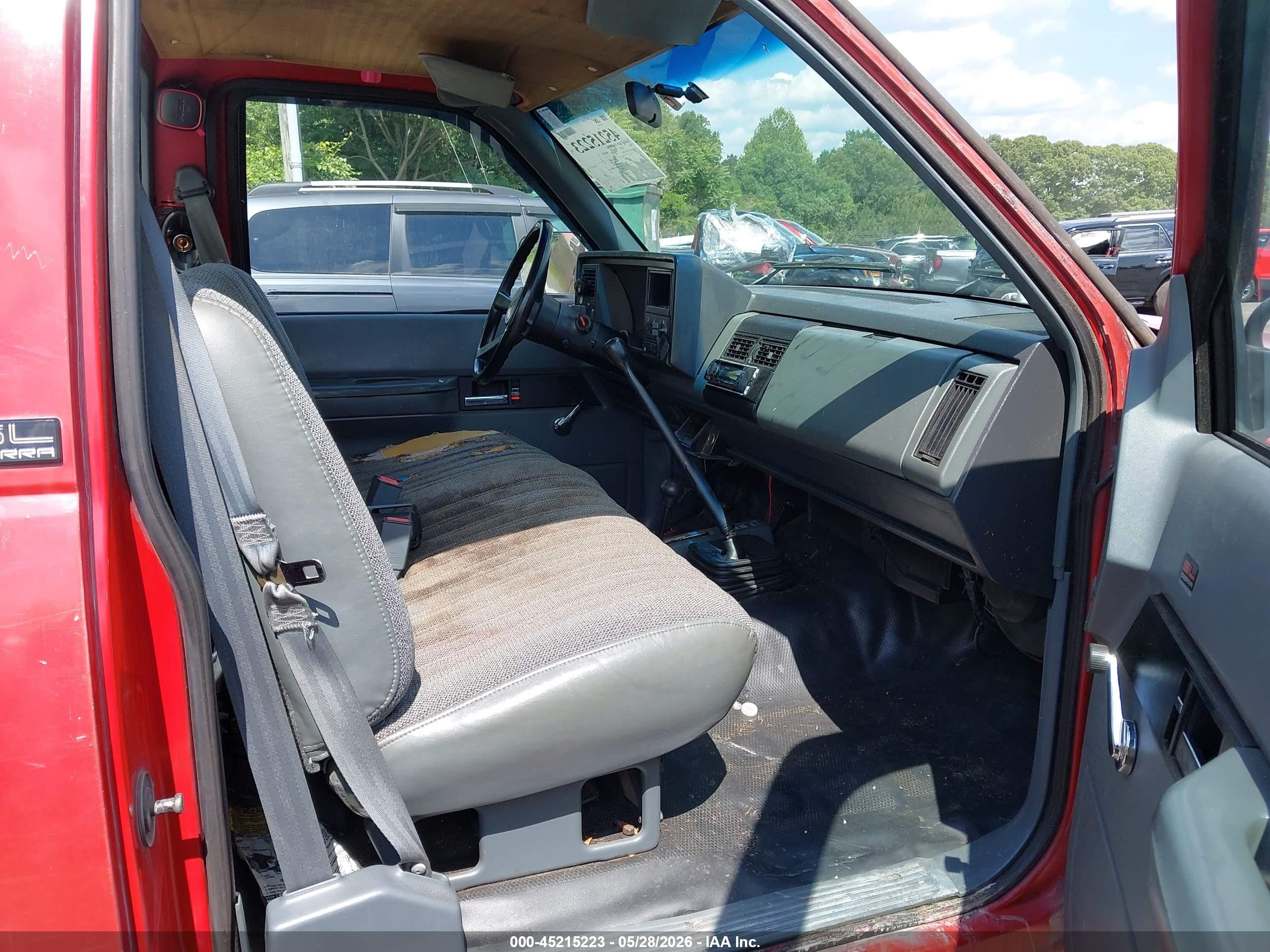 1990 Gmc Sierra K1500 Red vin: 2GTEK14Z0L1550791
