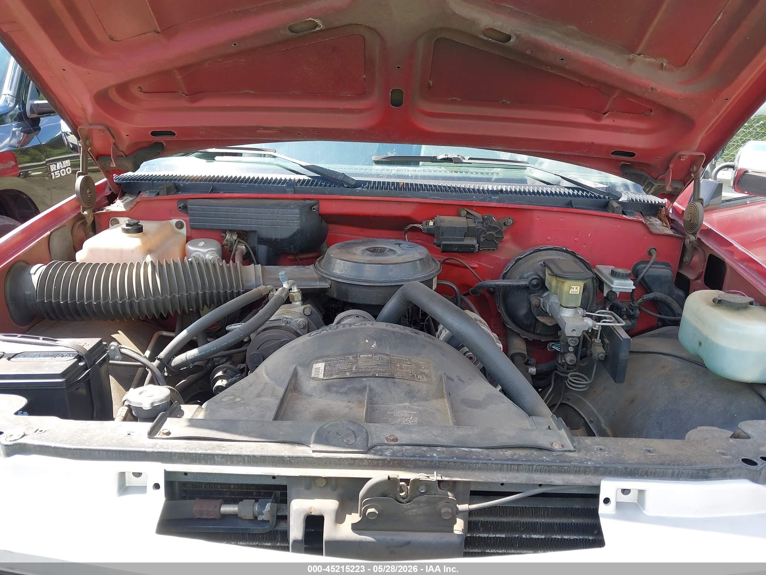 1990 Gmc Sierra K1500 Red vin: 2GTEK14Z0L1550791