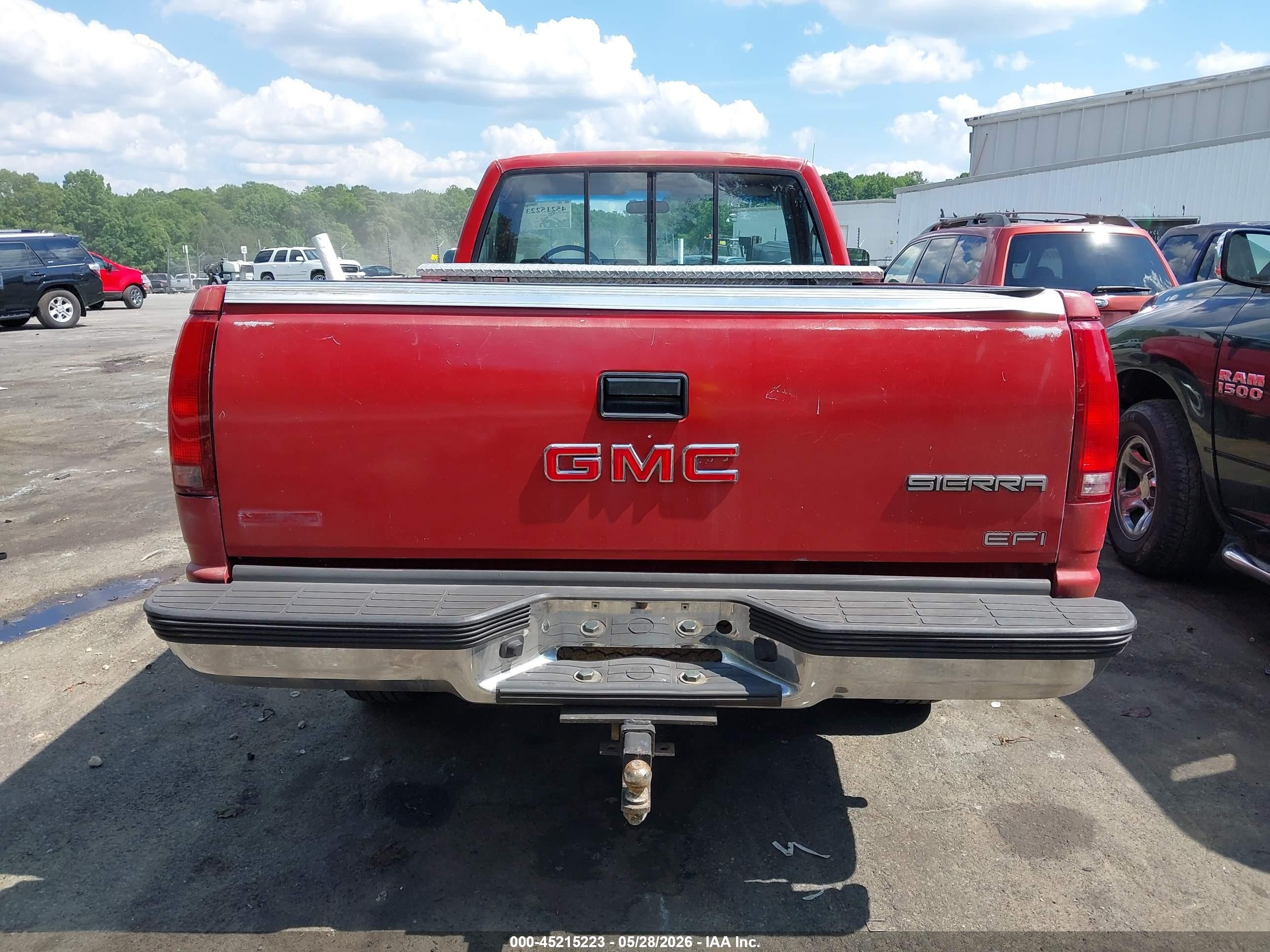 1990 Gmc Sierra K1500 Red vin: 2GTEK14Z0L1550791