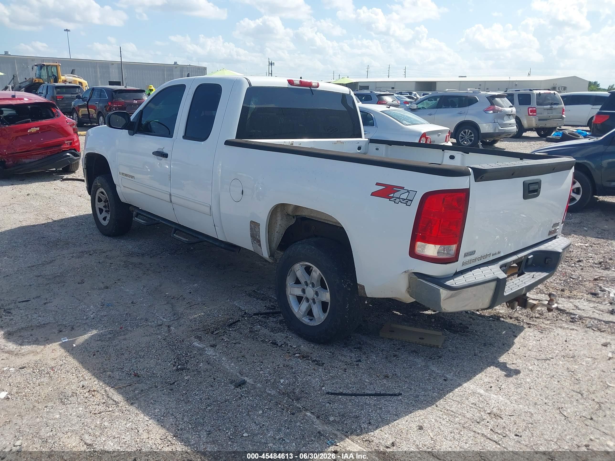 2008 Gmc Sierra 1500 Sle1 White vin: 2GTEK190781322093