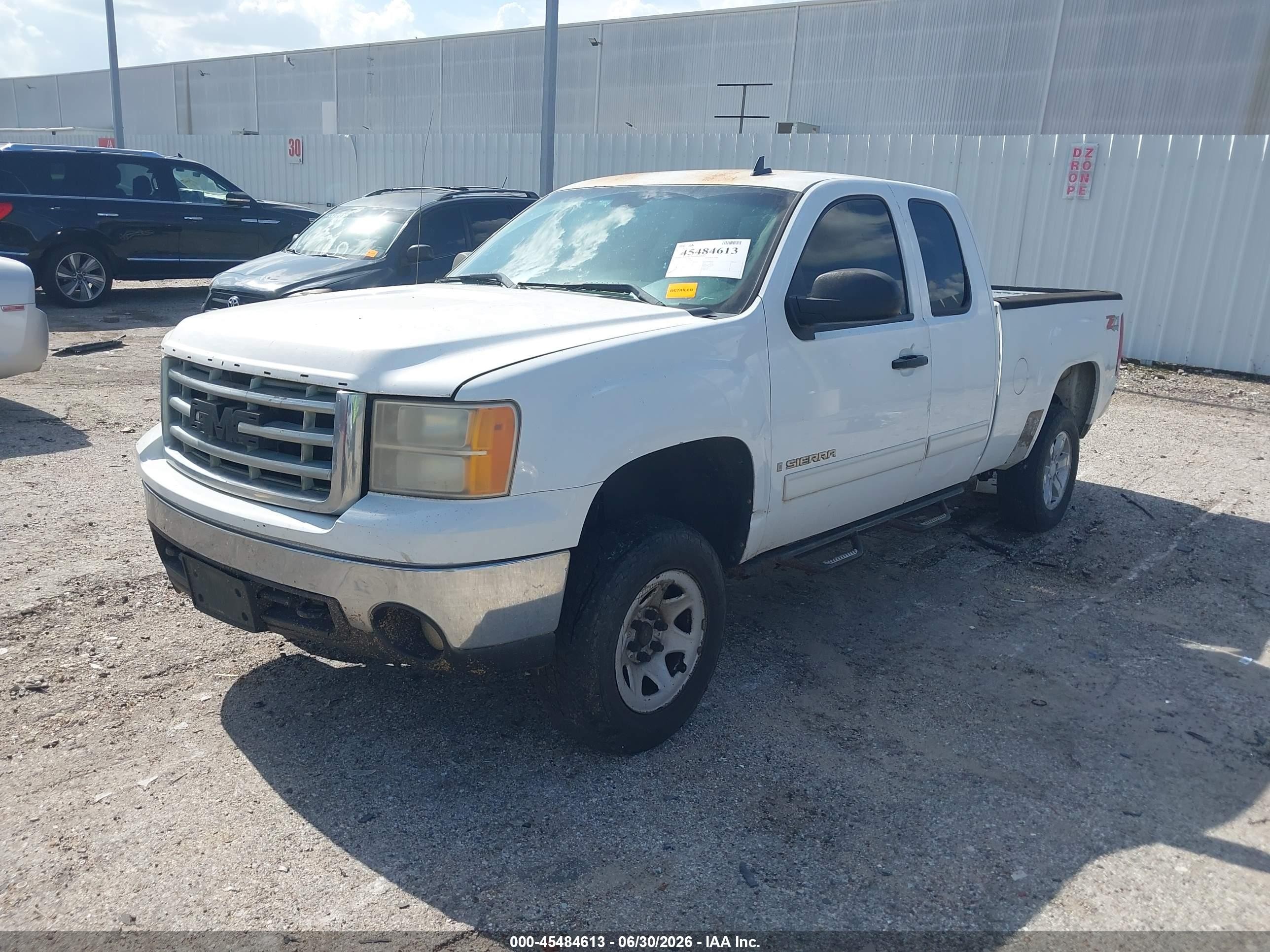 2008 Gmc Sierra 1500 Sle1 White vin: 2GTEK190781322093