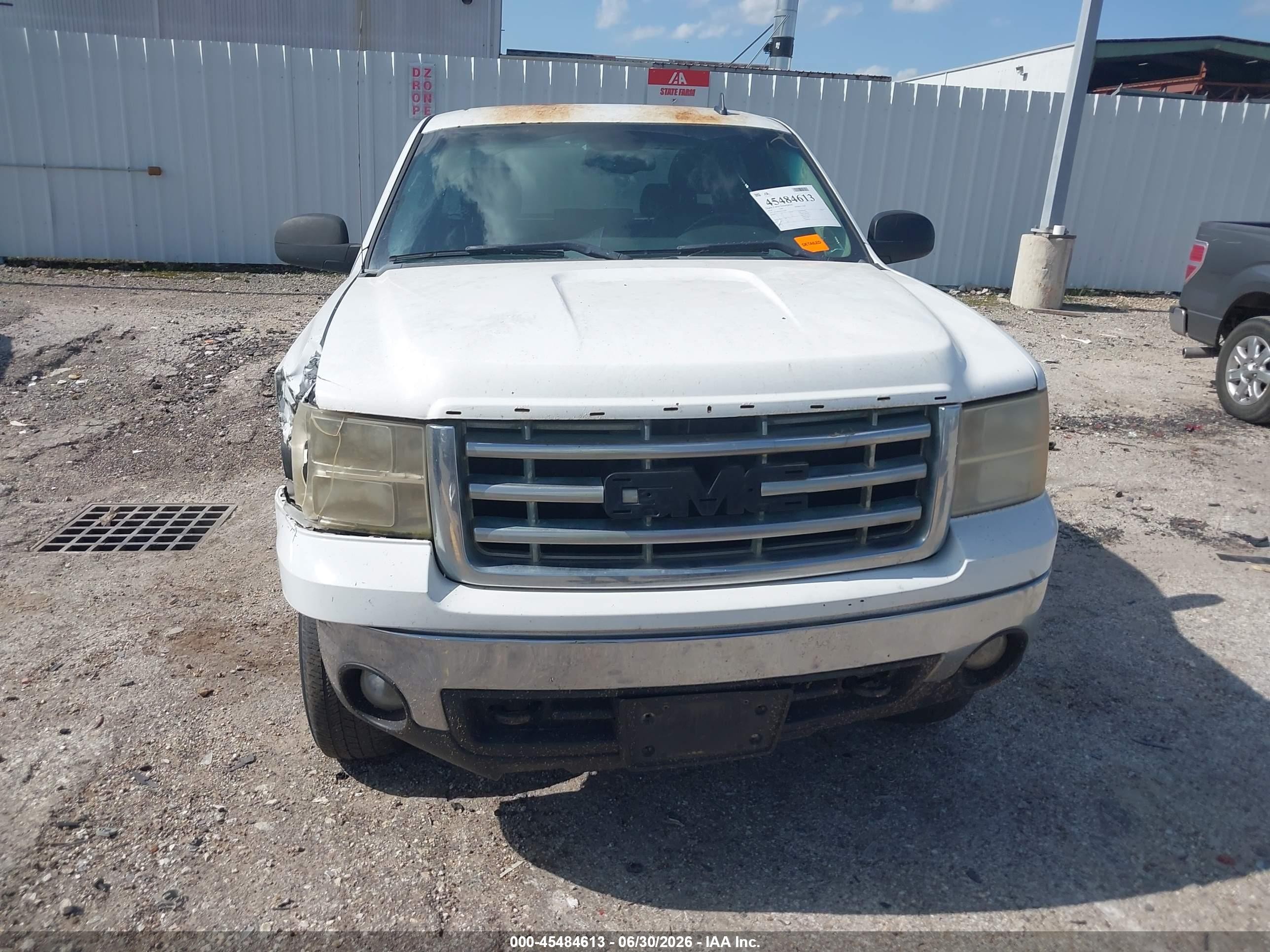 2008 Gmc Sierra 1500 Sle1 White vin: 2GTEK190781322093