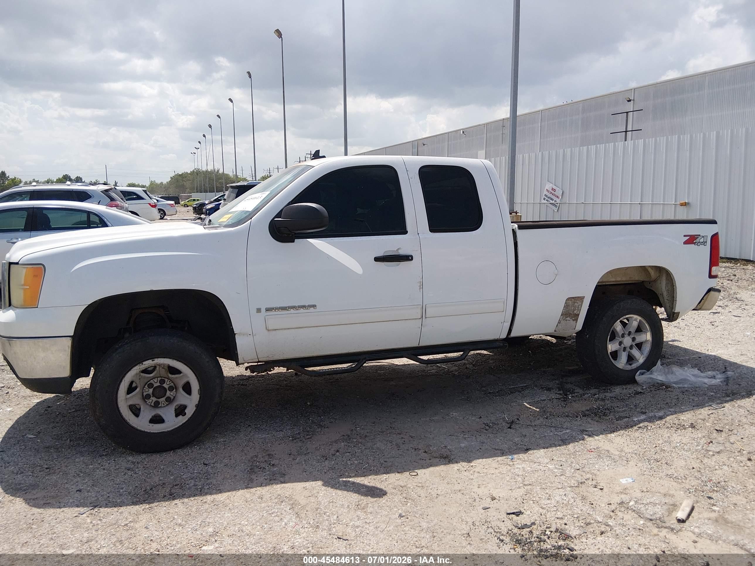 2008 Gmc Sierra 1500 Sle1 White vin: 2GTEK190781322093