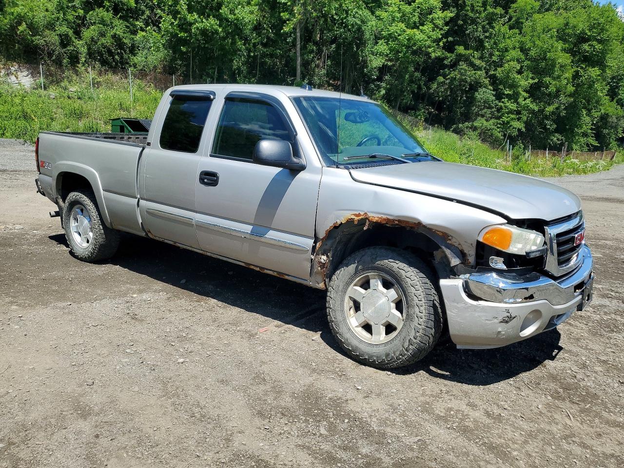 2005 Gmc New Sierra K1500 Silver vin: 2GTEK19B051100752