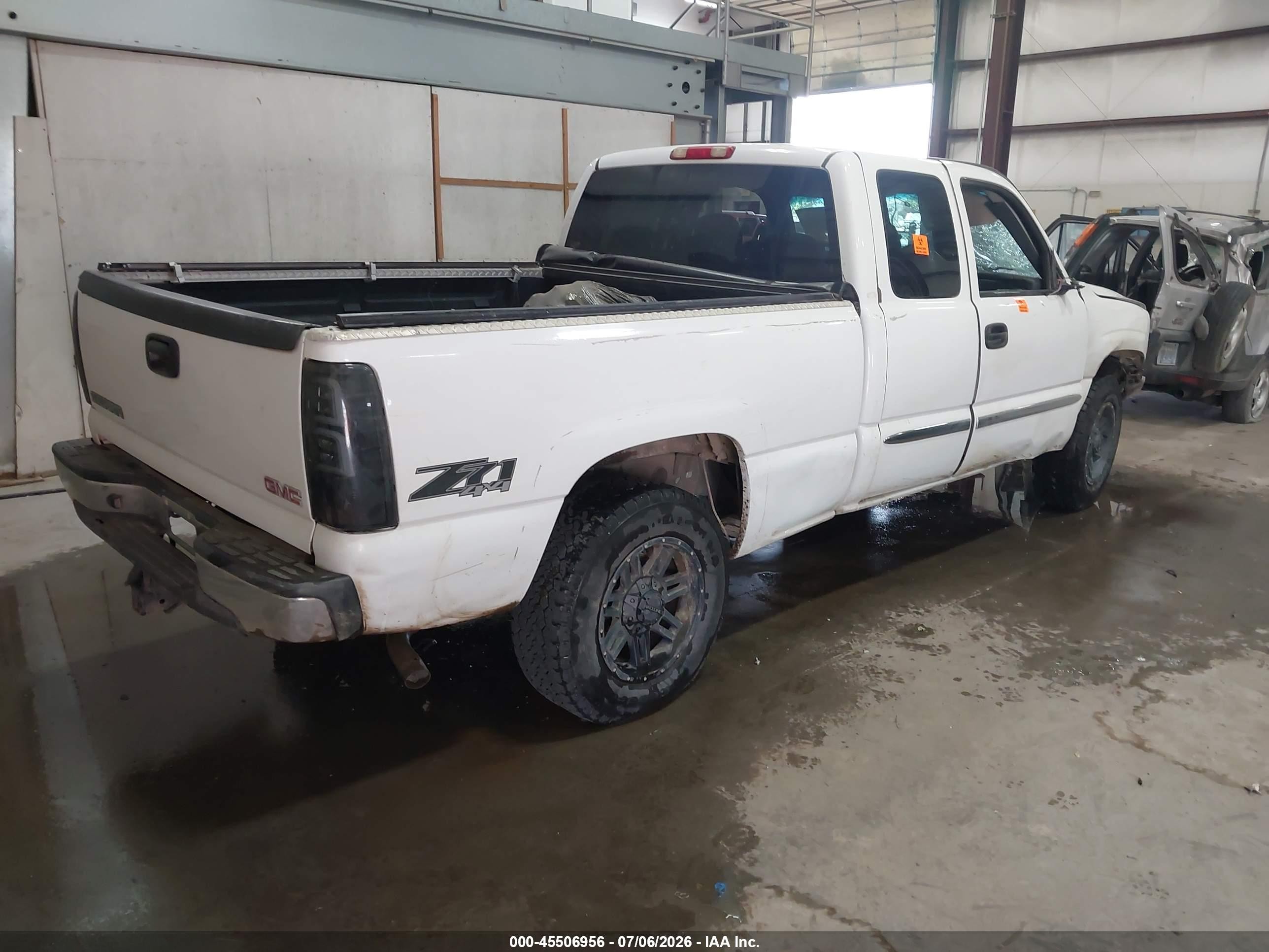 2006 Gmc Sierra 1500 Sle1 White vin: 2GTEK19B061293390