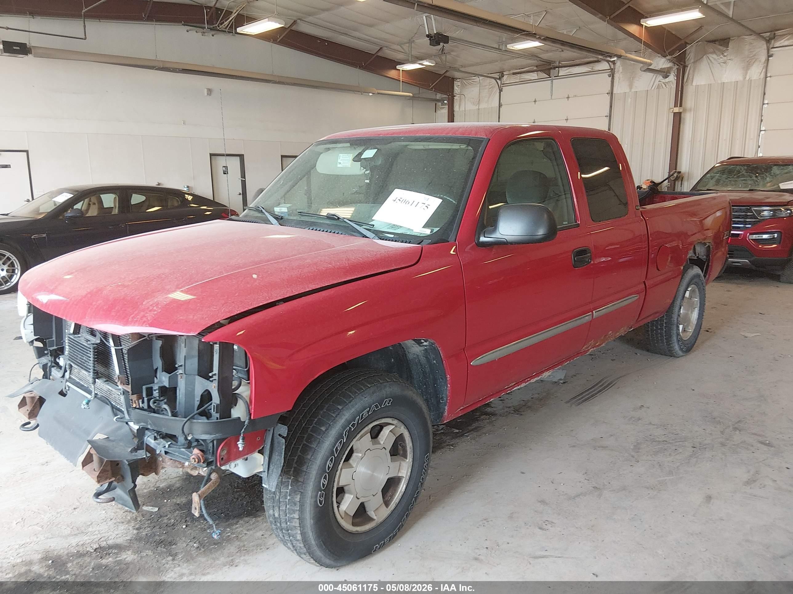 2005 Gmc Sierra 1500 Sle Красный vin: 2GTEK19B151311975