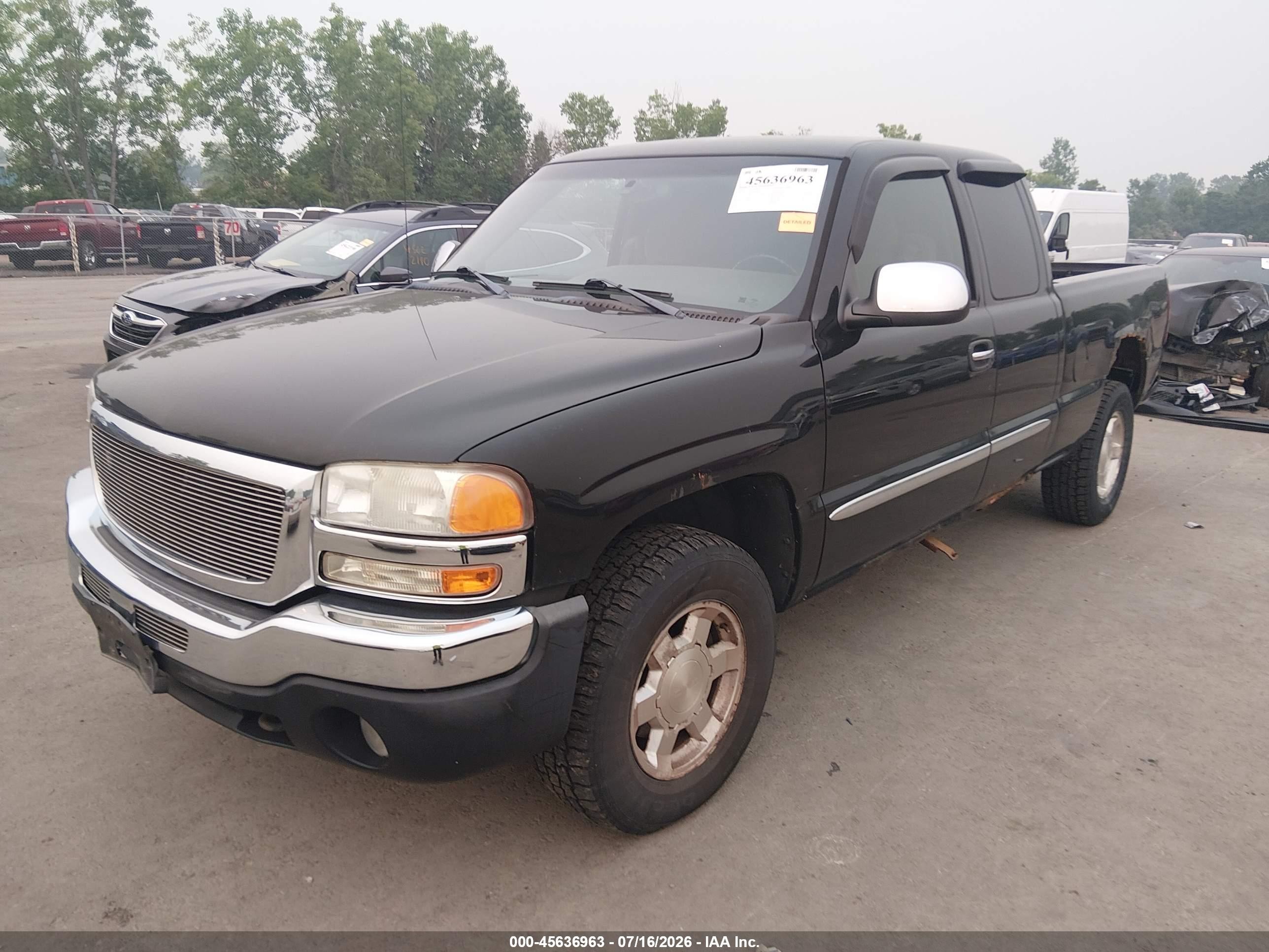 2006 Gmc Sierra 1500 Sle2 Black vin: 2GTEK19B261304809