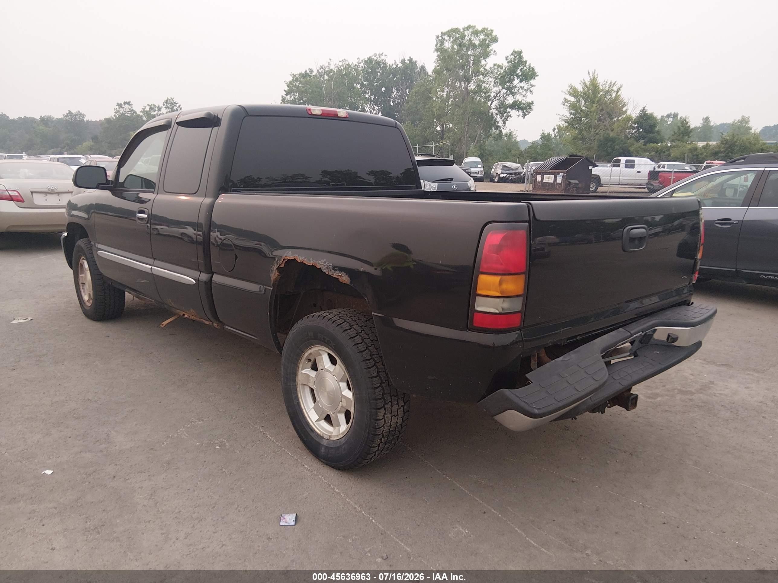 2006 Gmc Sierra 1500 Sle2 Black vin: 2GTEK19B261304809