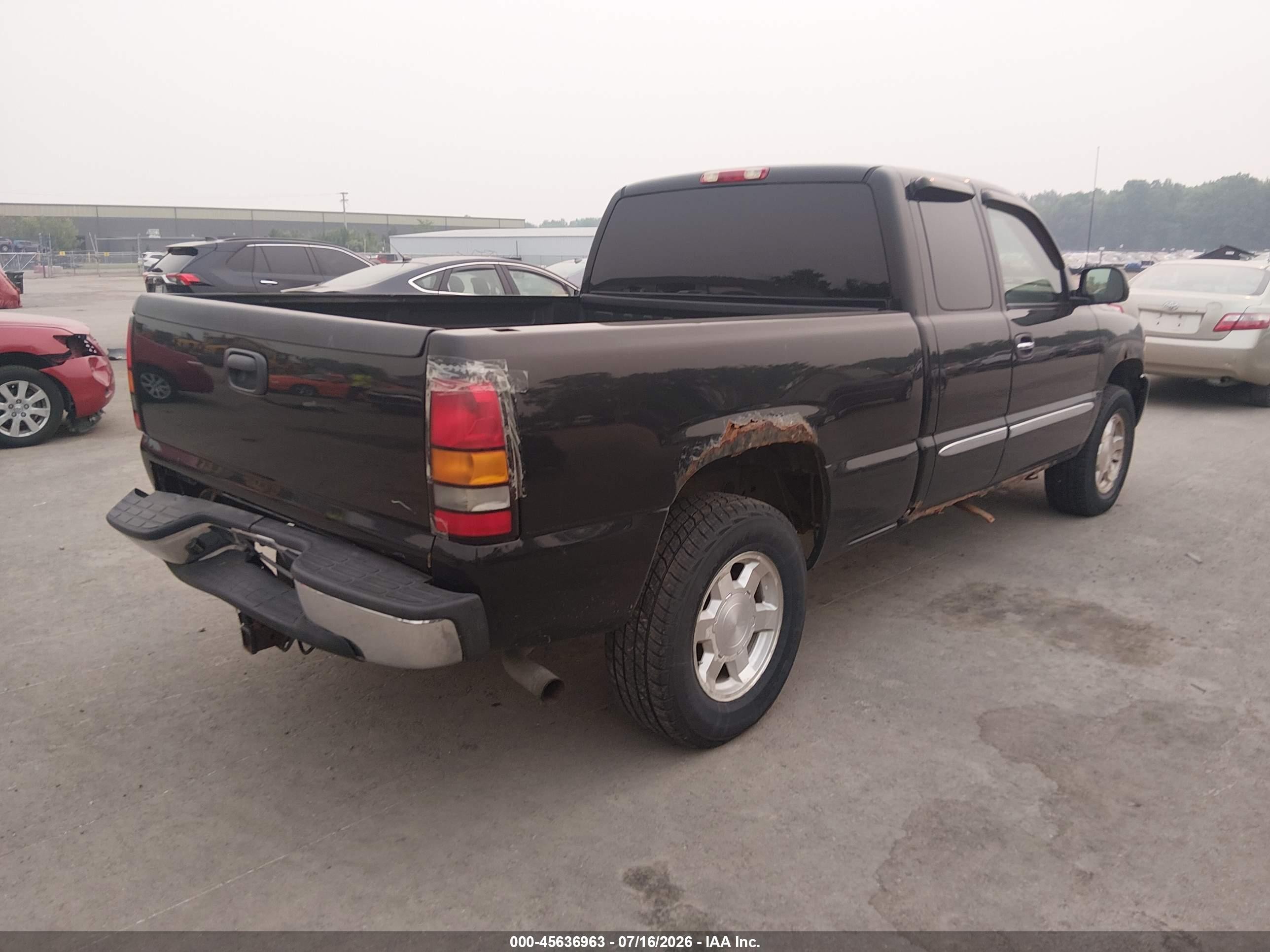 2006 Gmc Sierra 1500 Sle2 Black vin: 2GTEK19B261304809